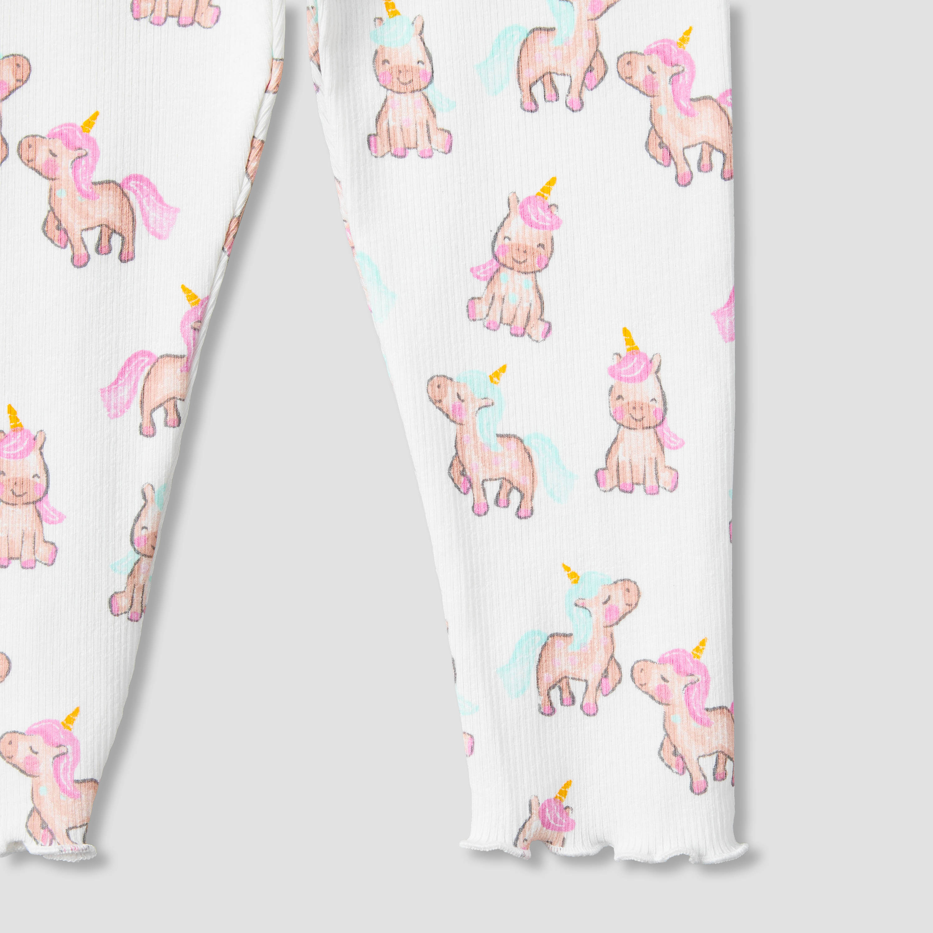 Pack of 2 Juniors Leggings with Lettuce Hem-baby-girls-clothing-bottoms-leggings-image-6