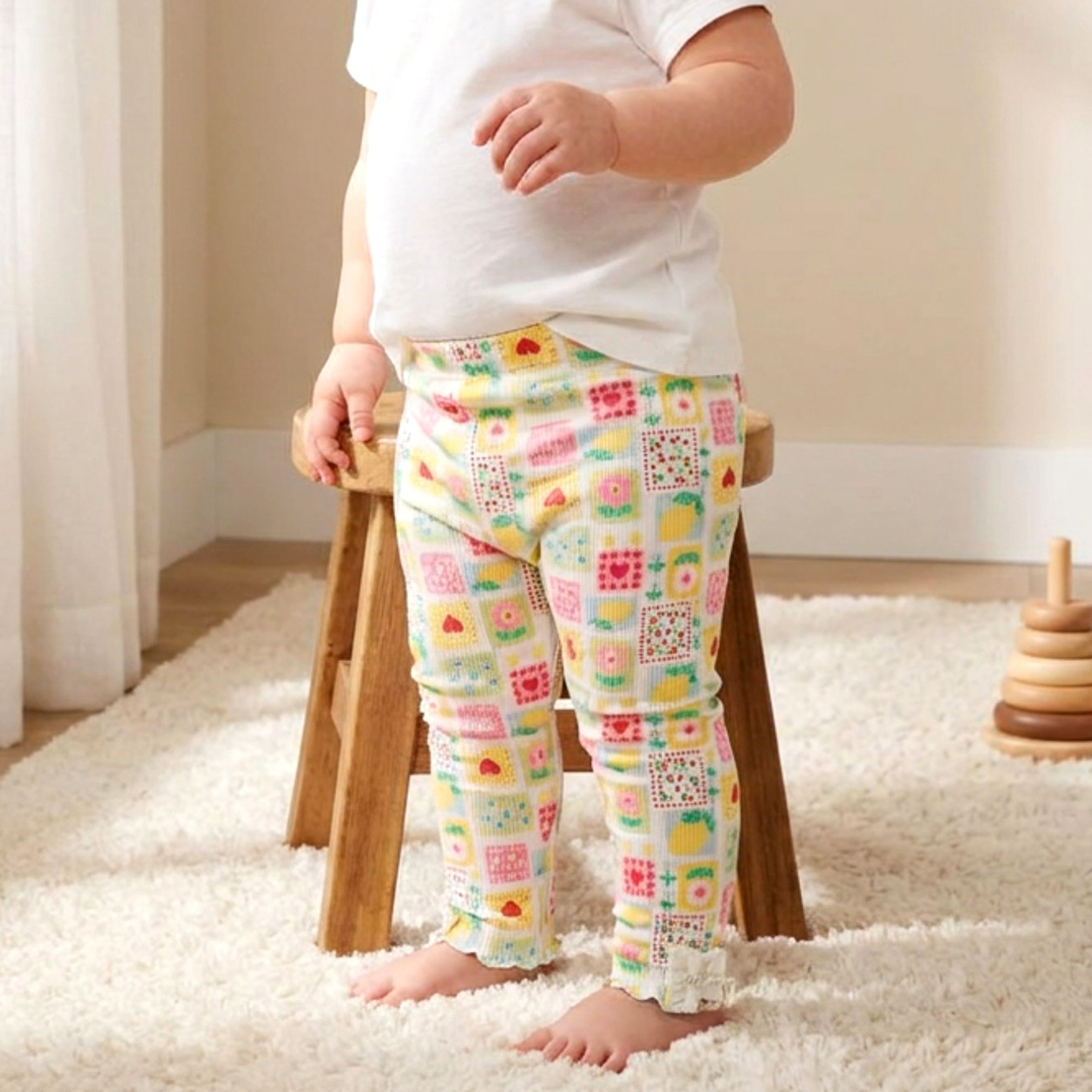 Juniors Leggings with Tile Print-baby-girls-clothing-bottoms-leggings-image-1