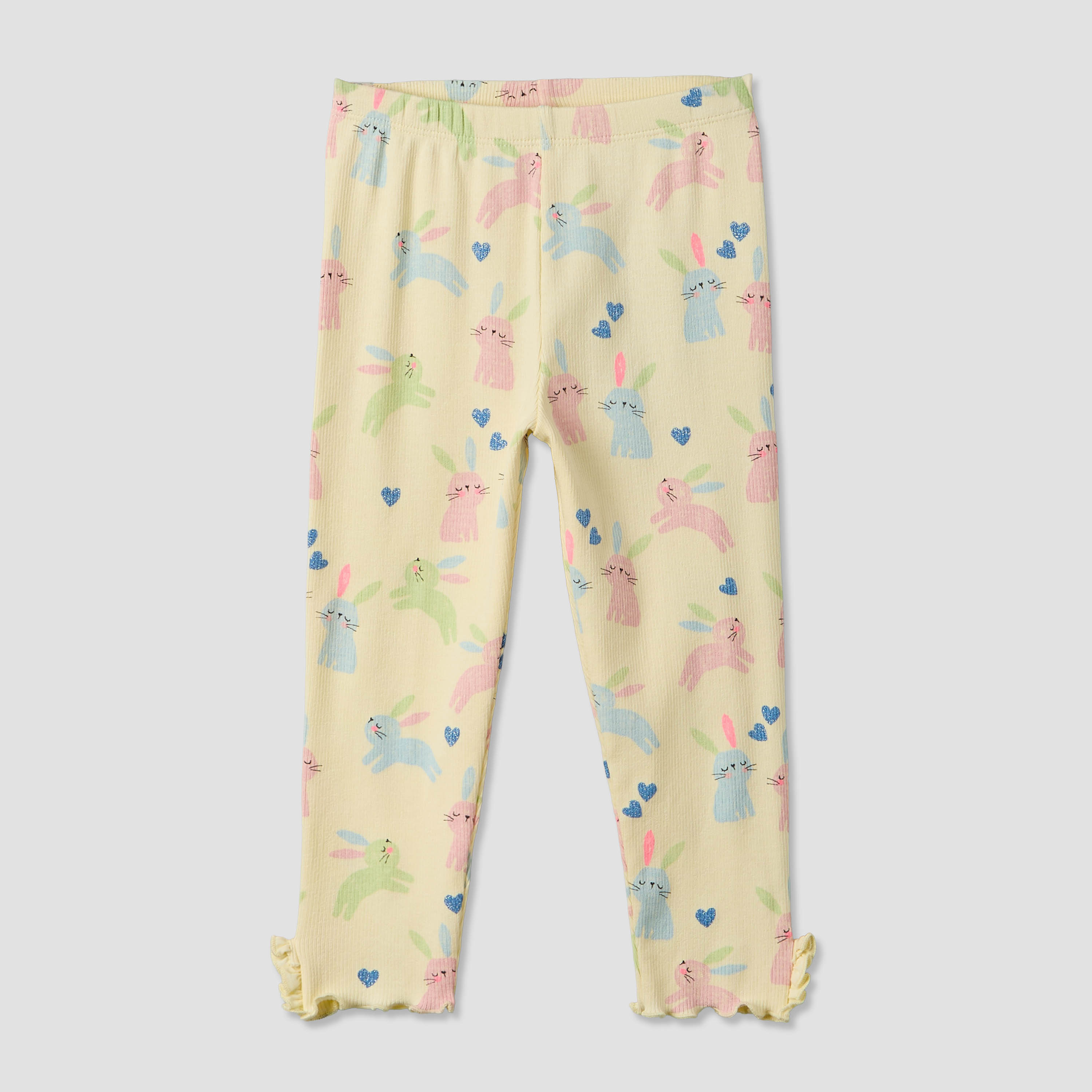 Juniors Leggings with Bunny Print-baby-girls-clothing-bottoms-leggings-image-1