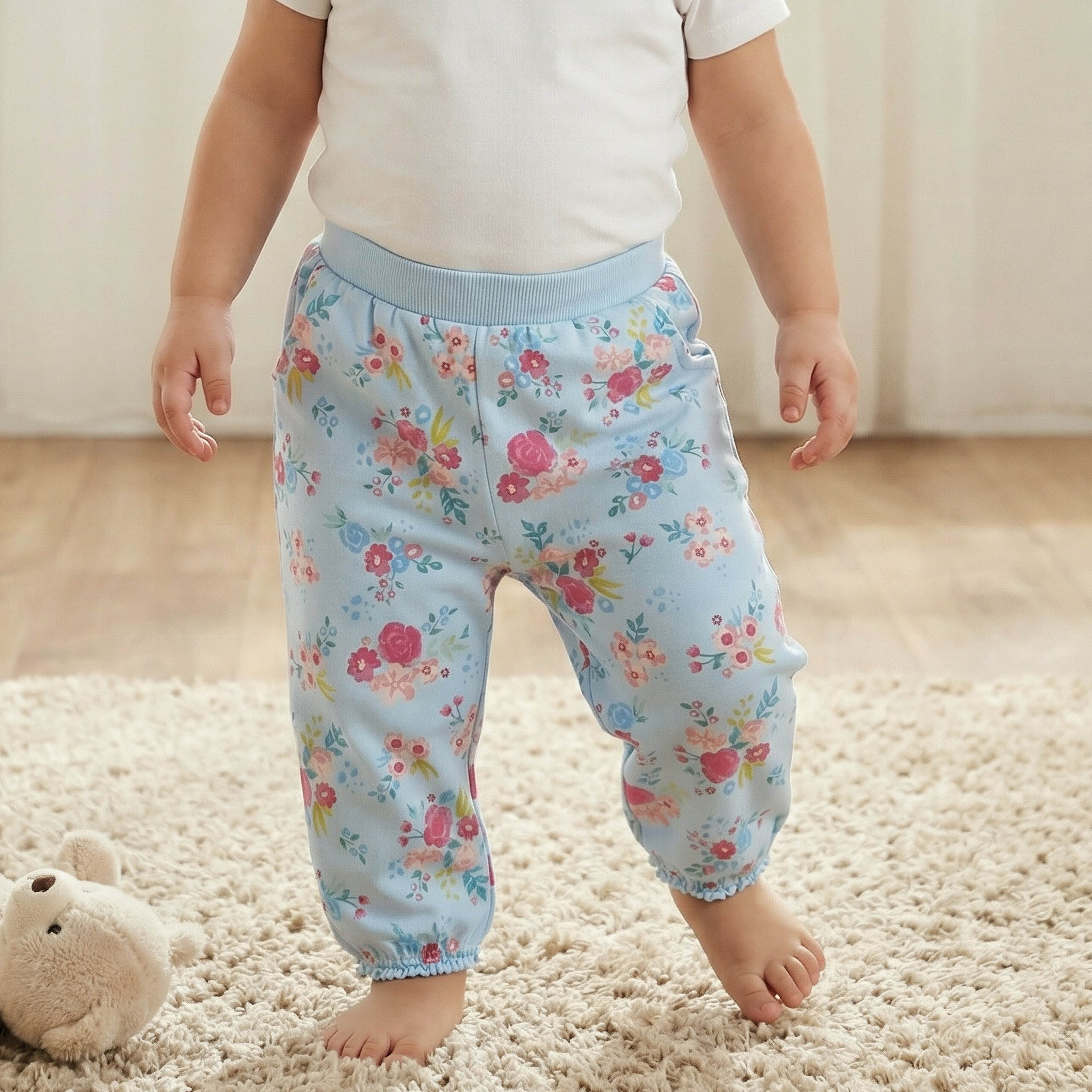 بنطلون رياضي بخصر مطاطي وطبعات من جونيورز - طقم من 2-baby-girls-clothing-bottoms-joggersandtrackpants-image-5