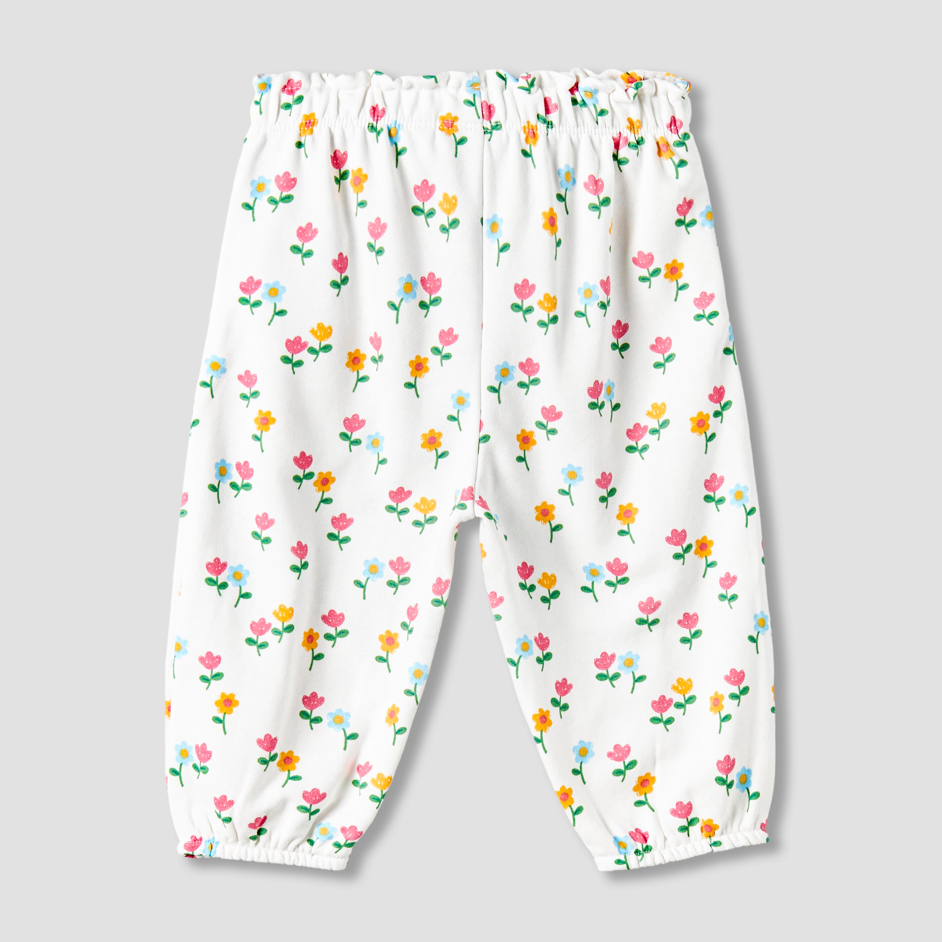Juniors Elastic Waist Joggers with Bow Applique-baby-girls-clothing-bottoms-joggersandtrackpants-image-2