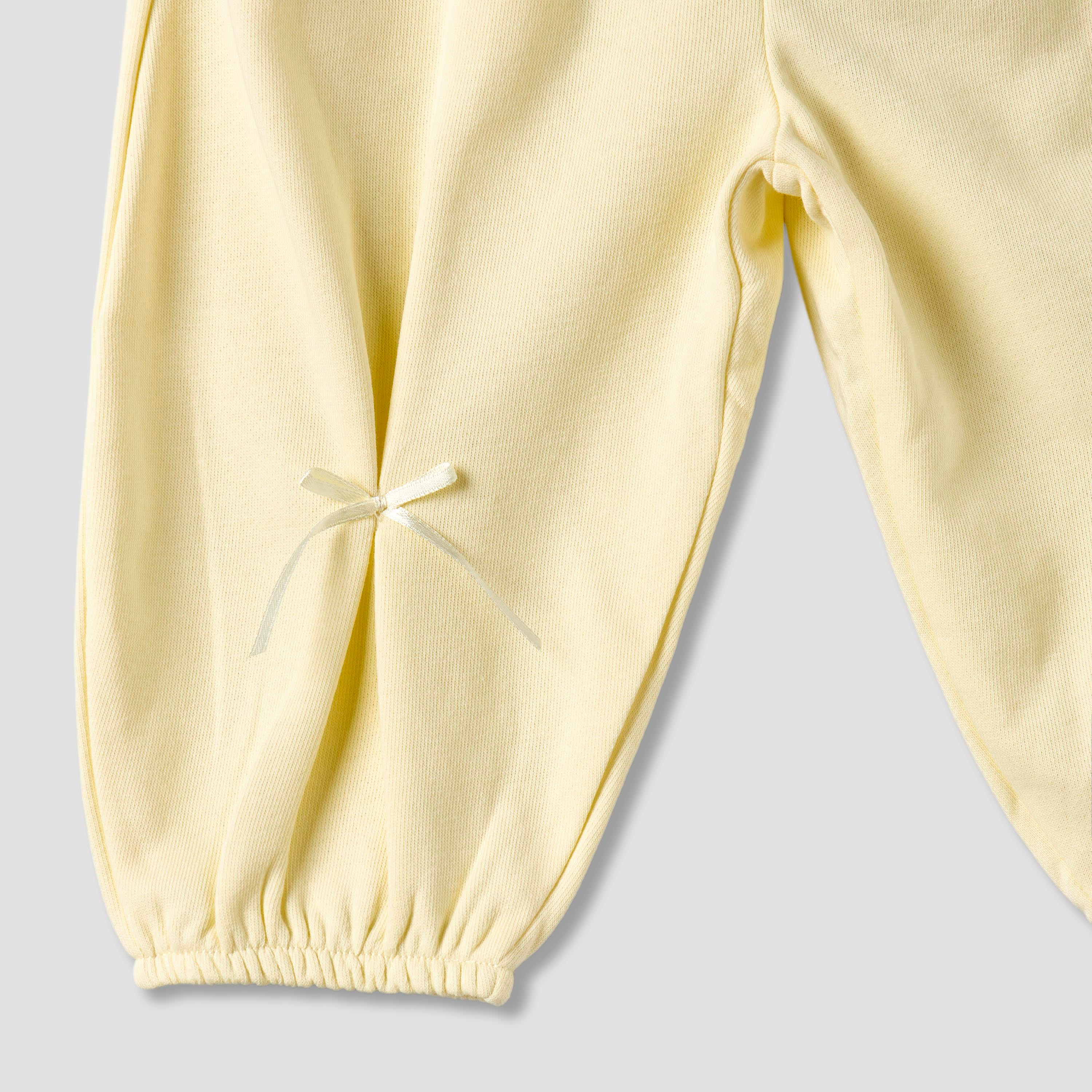Juniors Elastic Waist Joggers with Bow Applique-baby-girls-clothing-bottoms-joggersandtrackpants-image-4