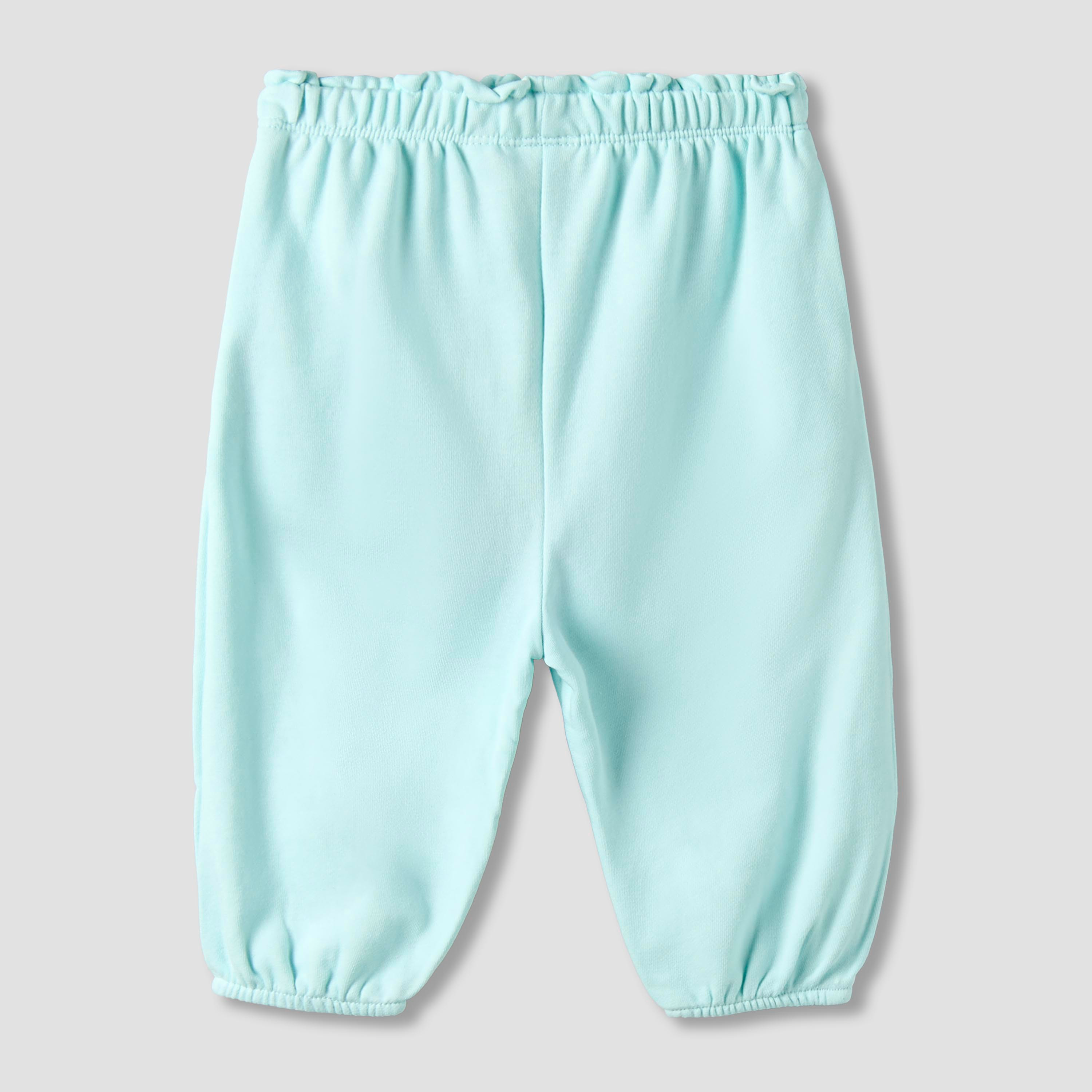 Juniors Elastic Waist Joggers with Bow Applique-baby-girls-clothing-bottoms-joggersandtrackpants-image-2