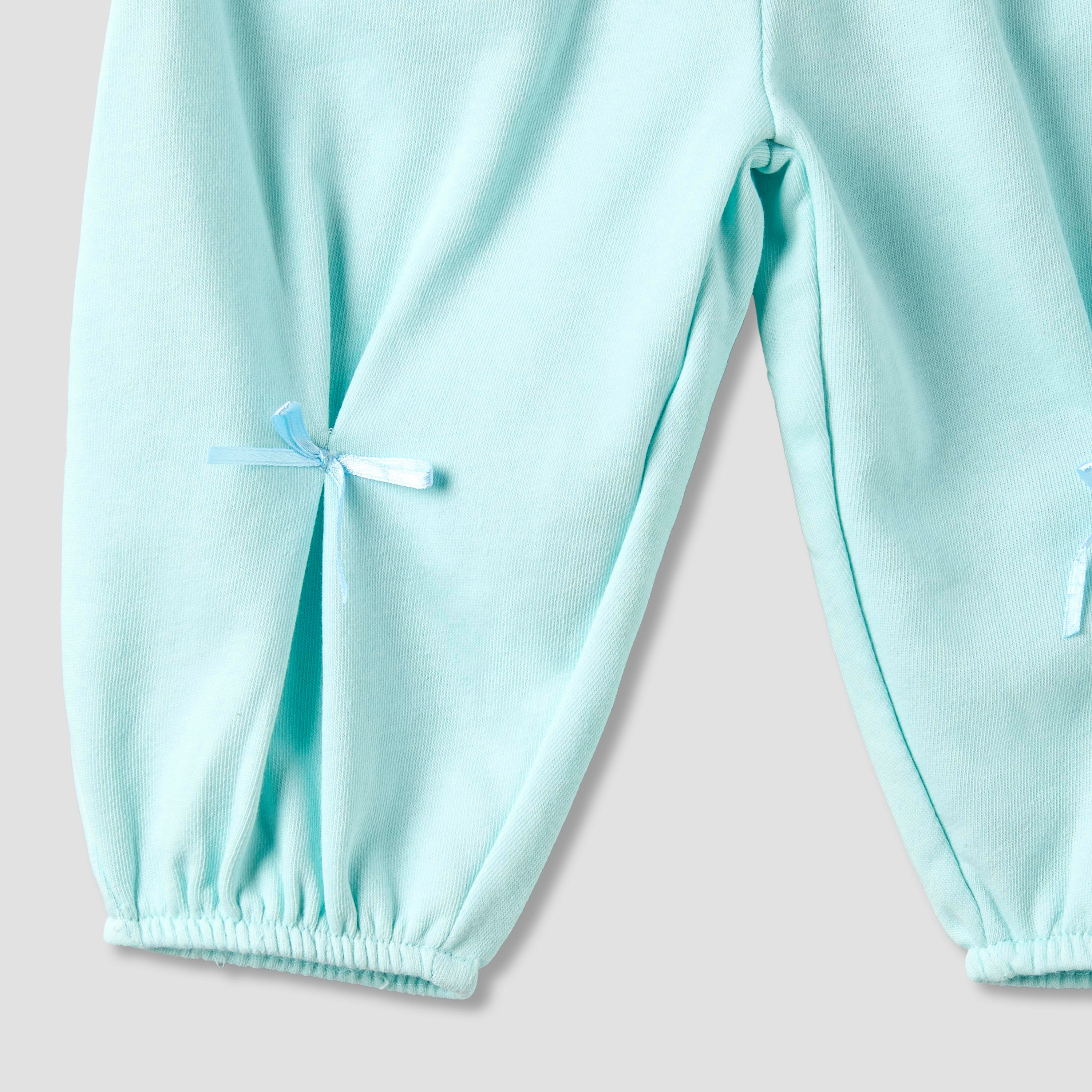 Juniors Elastic Waist Joggers with Bow Applique-baby-girls-clothing-bottoms-joggersandtrackpants-image-4