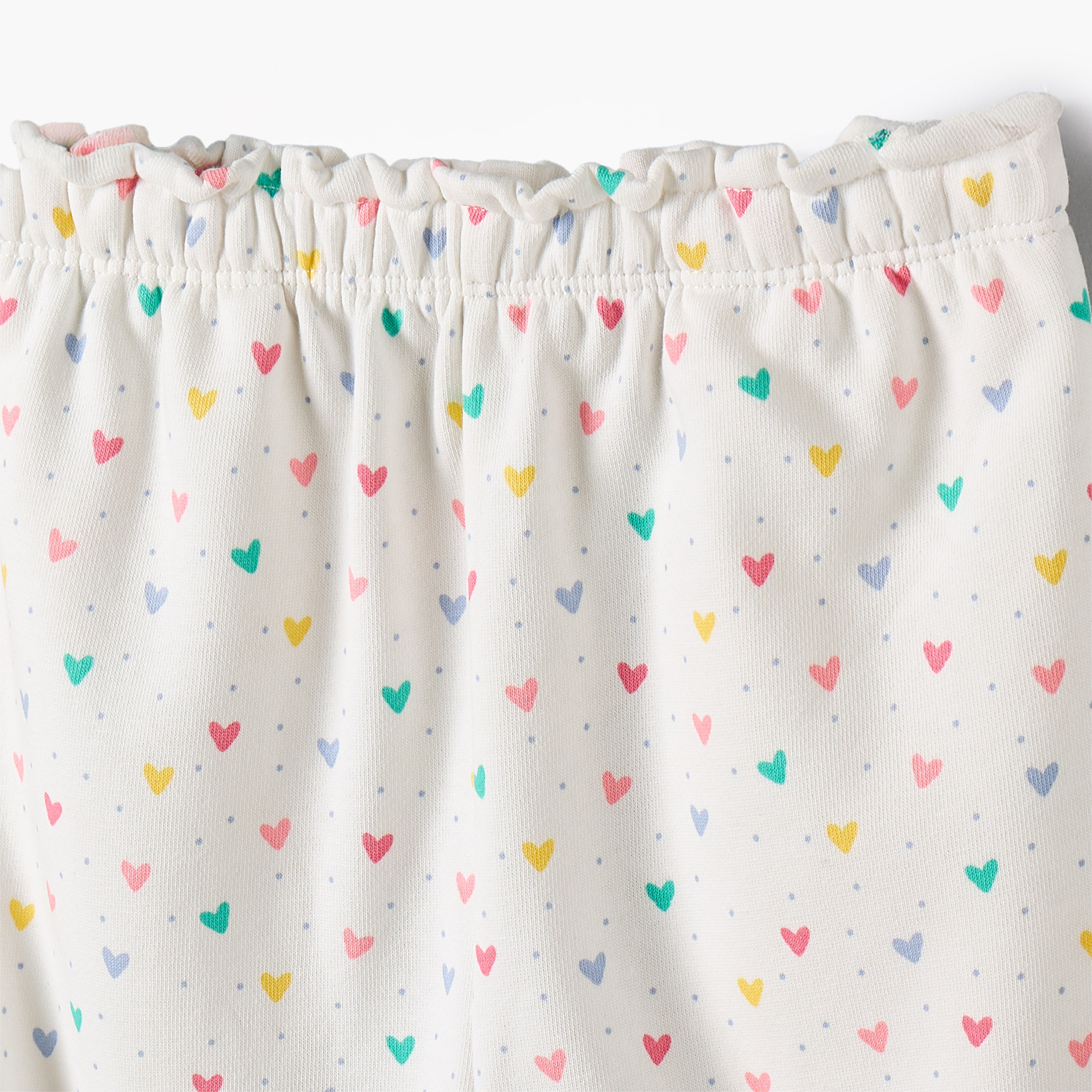Juniors Elasticated Waist Joggers with Heart Print-baby-girls-clothing-bottoms-joggersandtrackpants-image-4