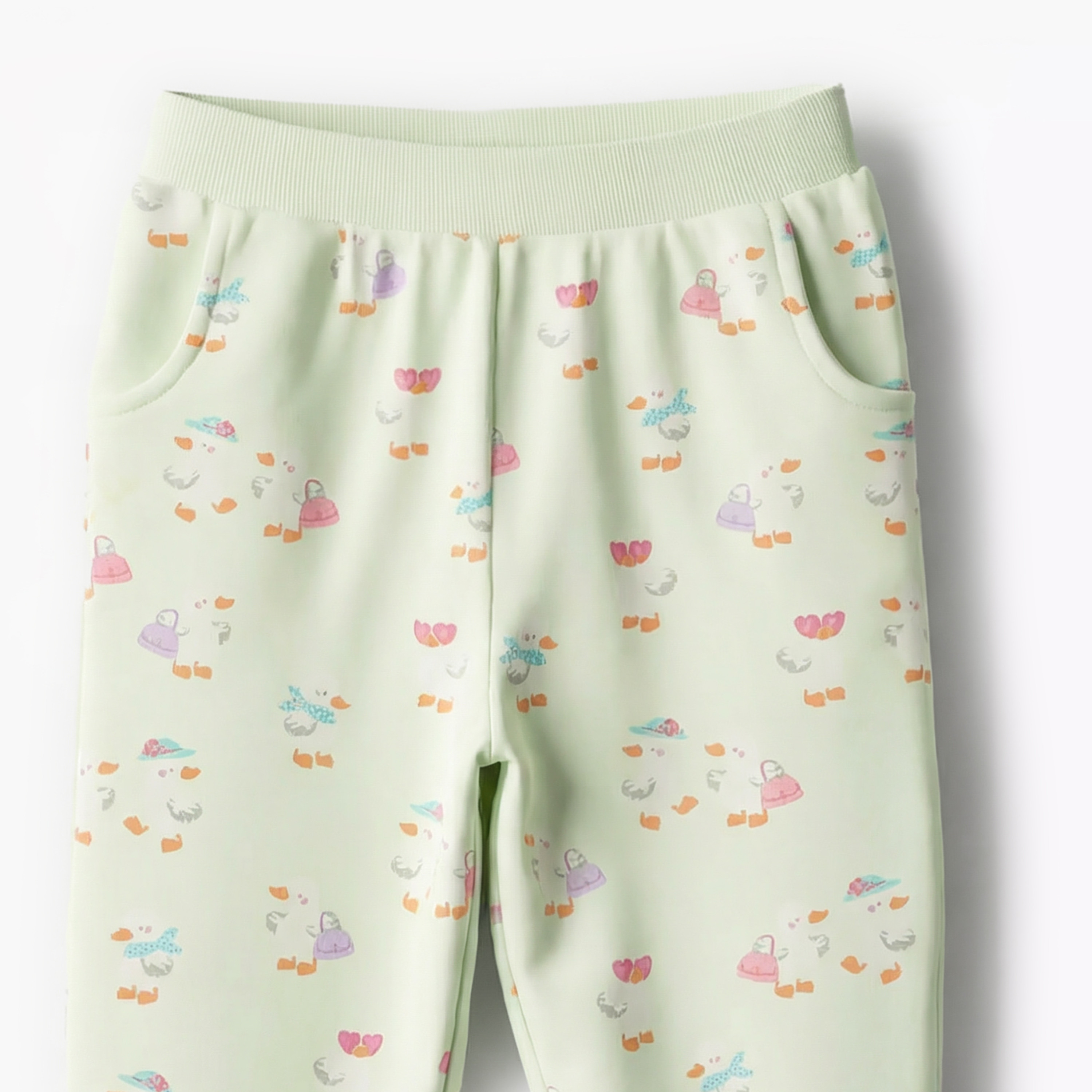 Pack of 2 Juniors Elasticated Waistband Joggers with Assorted Print-baby-girls-clothing-bottoms-joggersandtrackpants-image-5