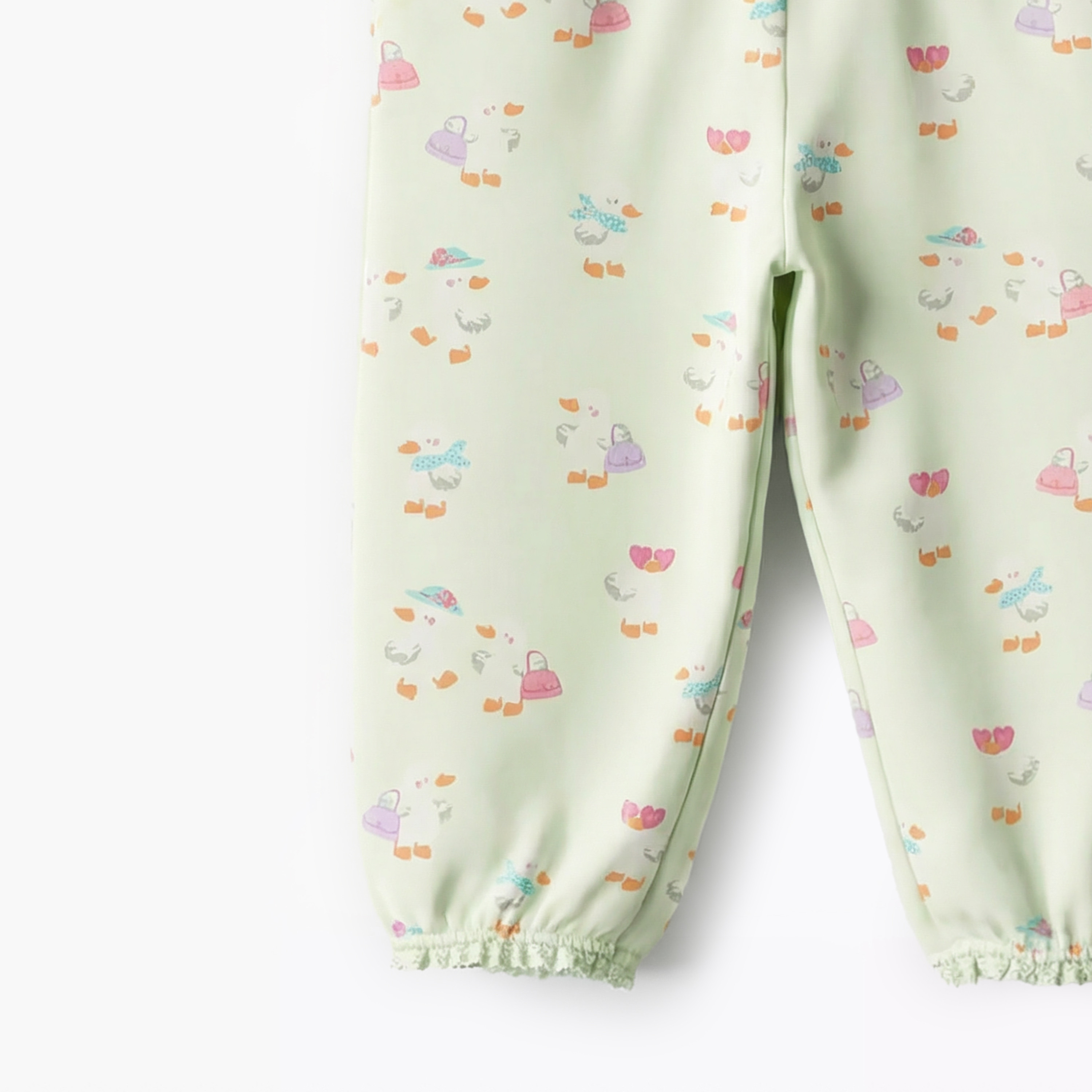 Pack of 2 Juniors Elasticated Waistband Joggers with Assorted Print-baby-girls-clothing-bottoms-joggersandtrackpants-image-6