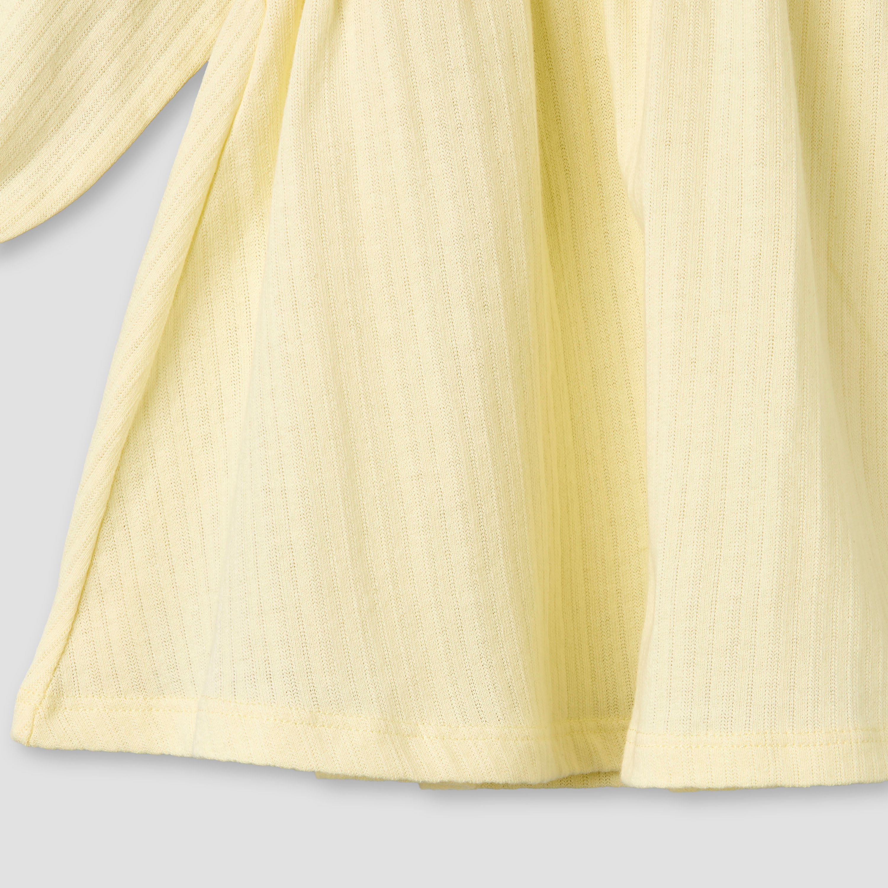Juniors Round Neck Long Sleeves A-line Dress with Bow Accent-baby-girls-clothing-dressesandjumpsuits-image-4