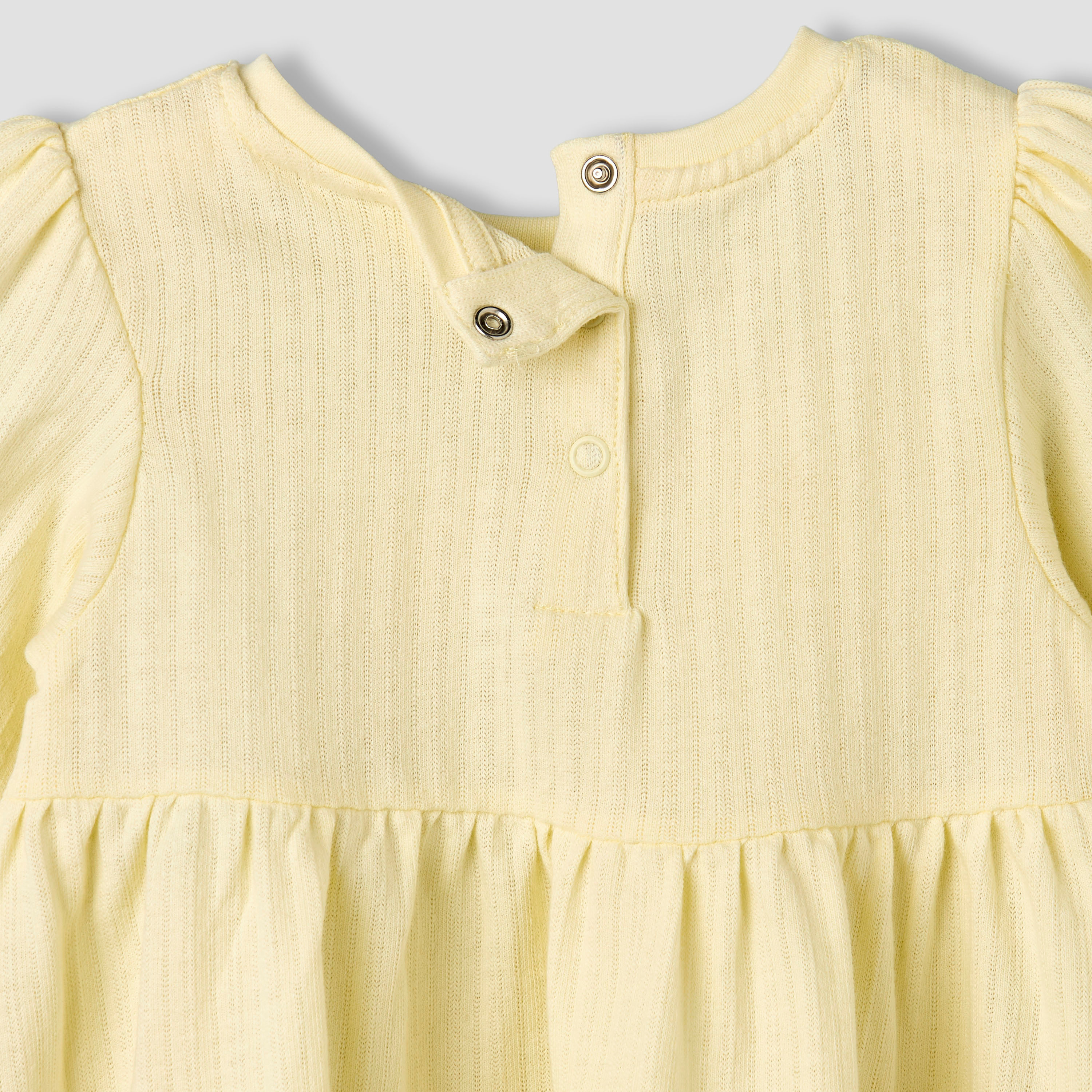 Juniors Round Neck Long Sleeves A-line Dress with Bow Accent-baby-girls-clothing-dressesandjumpsuits-image-5