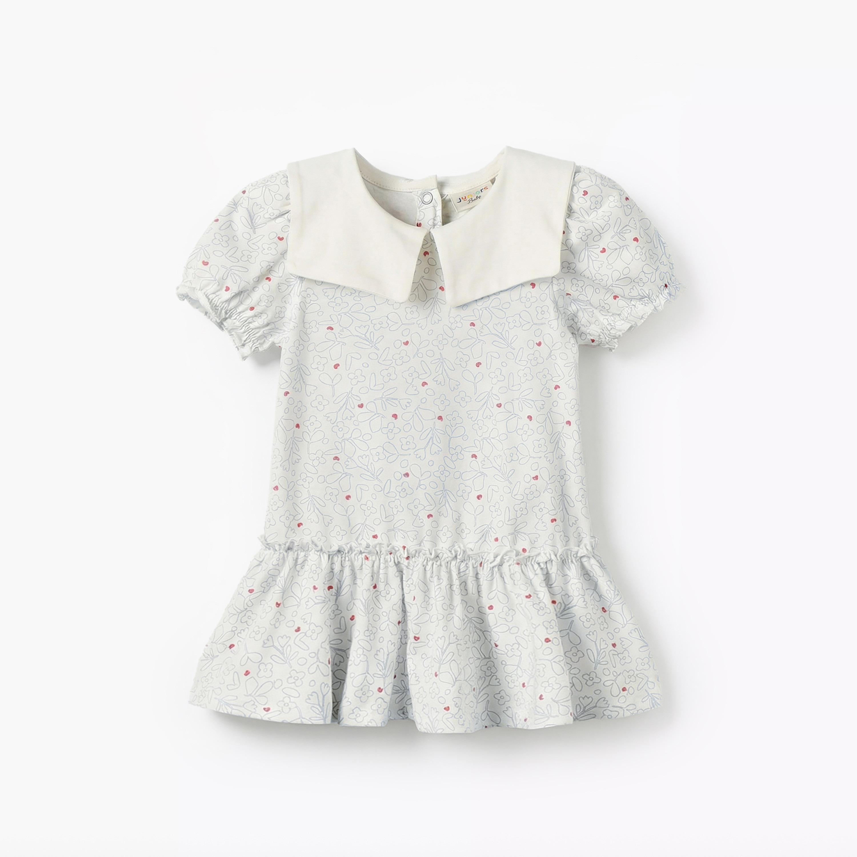 Pack of 2 Juniors Short Sleeves Drop Waist Dress with Print-baby-girls-clothing-dressesandjumpsuits-image-4