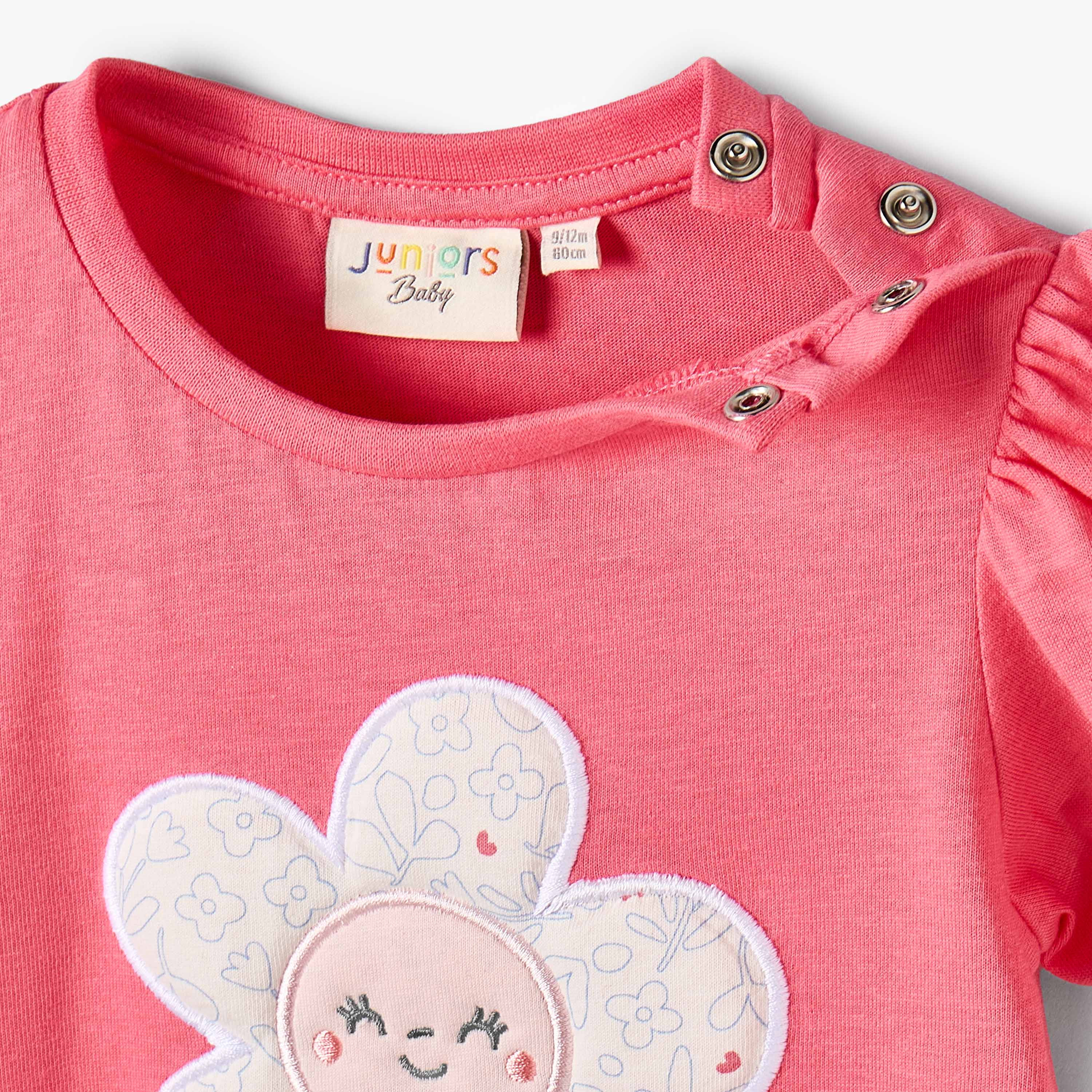 Pack of 2 Juniors Short Sleeves Drop Waist Dress with Print-baby-girls-clothing-dressesandjumpsuits-image-6