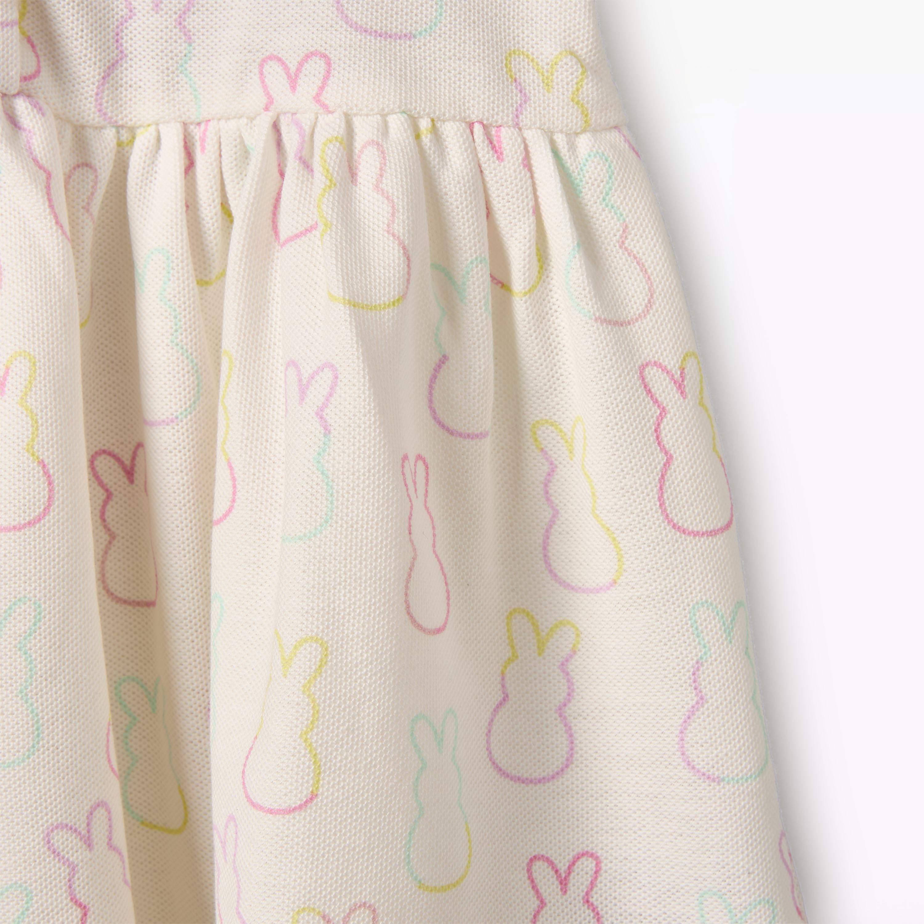 Juniors Collared Short Sleeves Dress with Bunny Print-baby-girls-clothing-dressesandjumpsuits-image-5