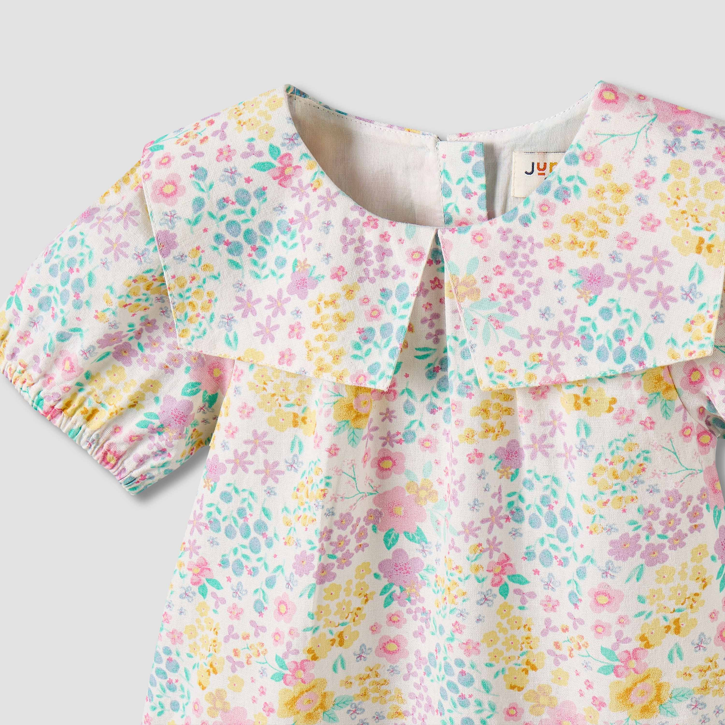 Juniors Sailor Collar Long Sleeves Drop Waist Dress with Ruffle Hem-baby-girls-clothing-dressesandjumpsuits-image-4