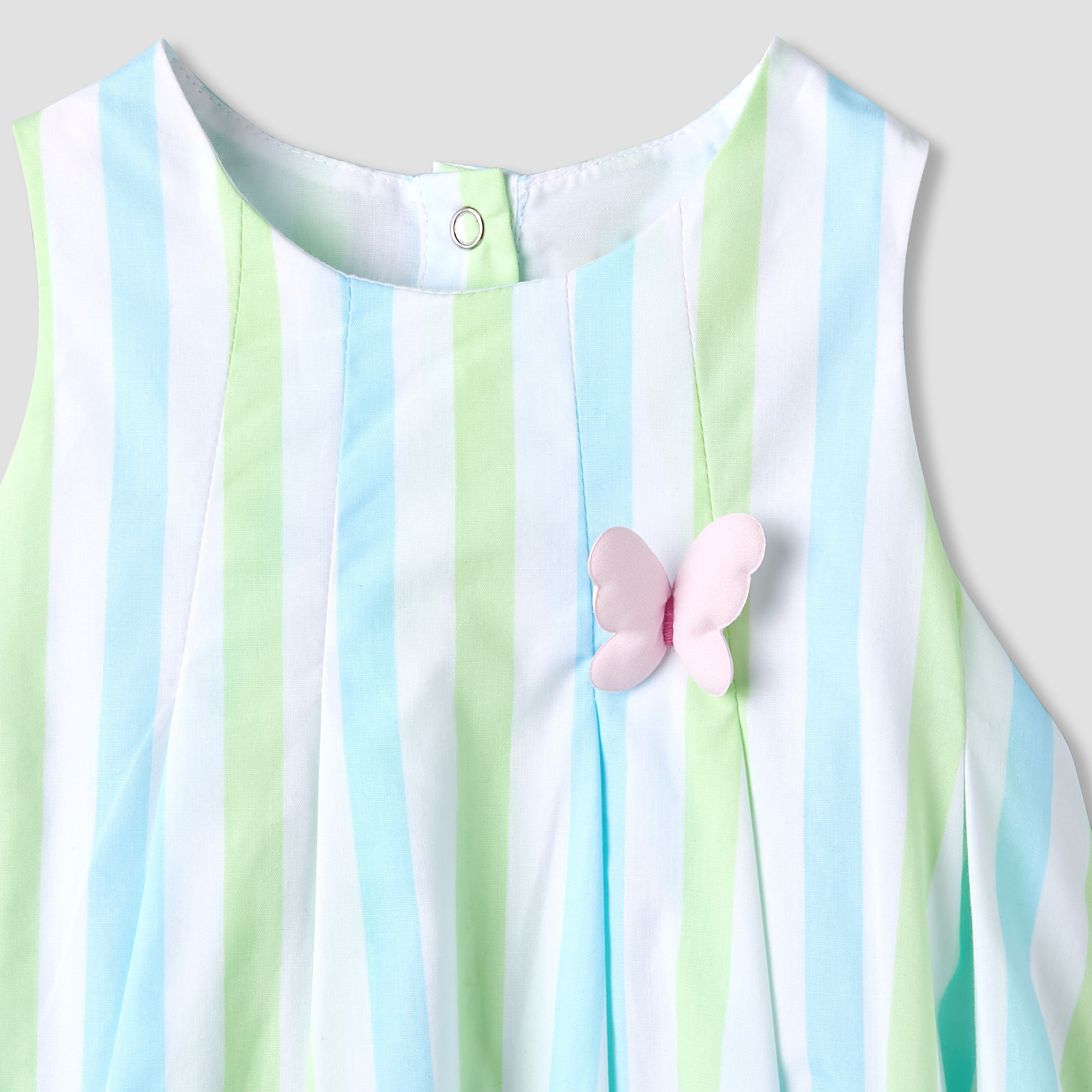 فستان إيه لاين بياقة مستديرة وطبعات زهرية من جونيورز-baby-girls-clothing-dressesandjumpsuits-image-2