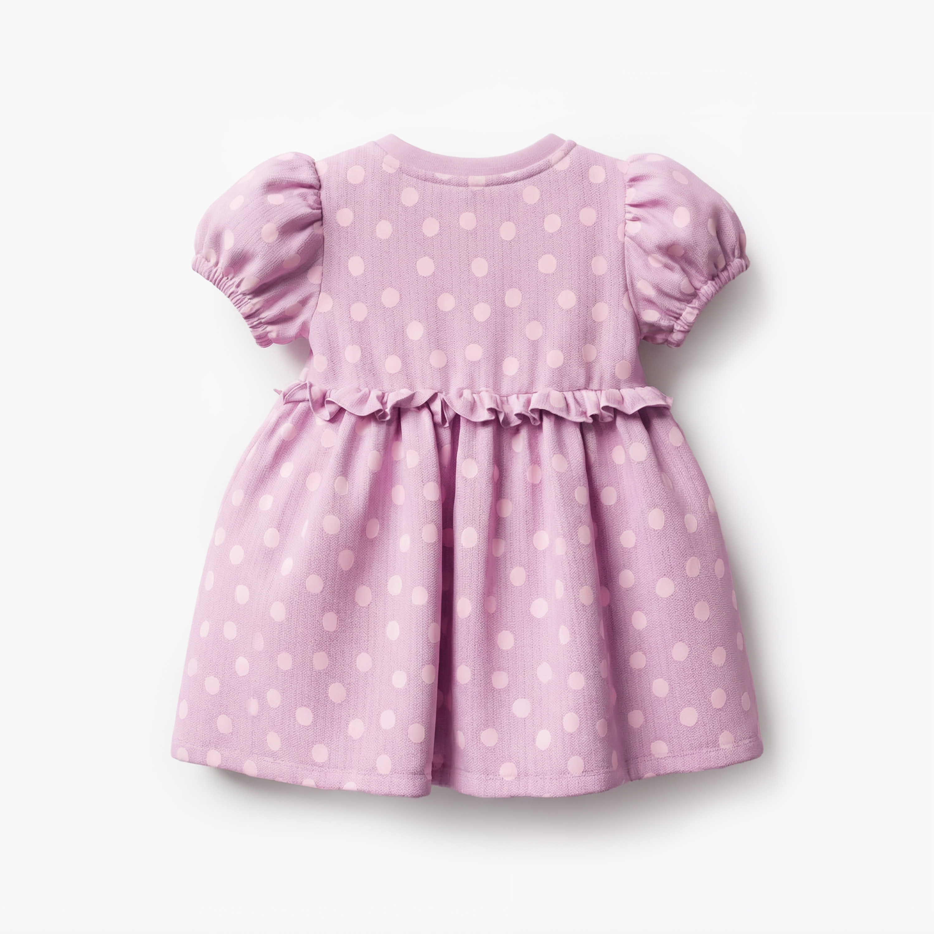 فستان إيه لاين بياقة مستديرة وأكمام قصيرة وطبعات من جونيورز-baby-girls-clothing-dressesandjumpsuits-image-3