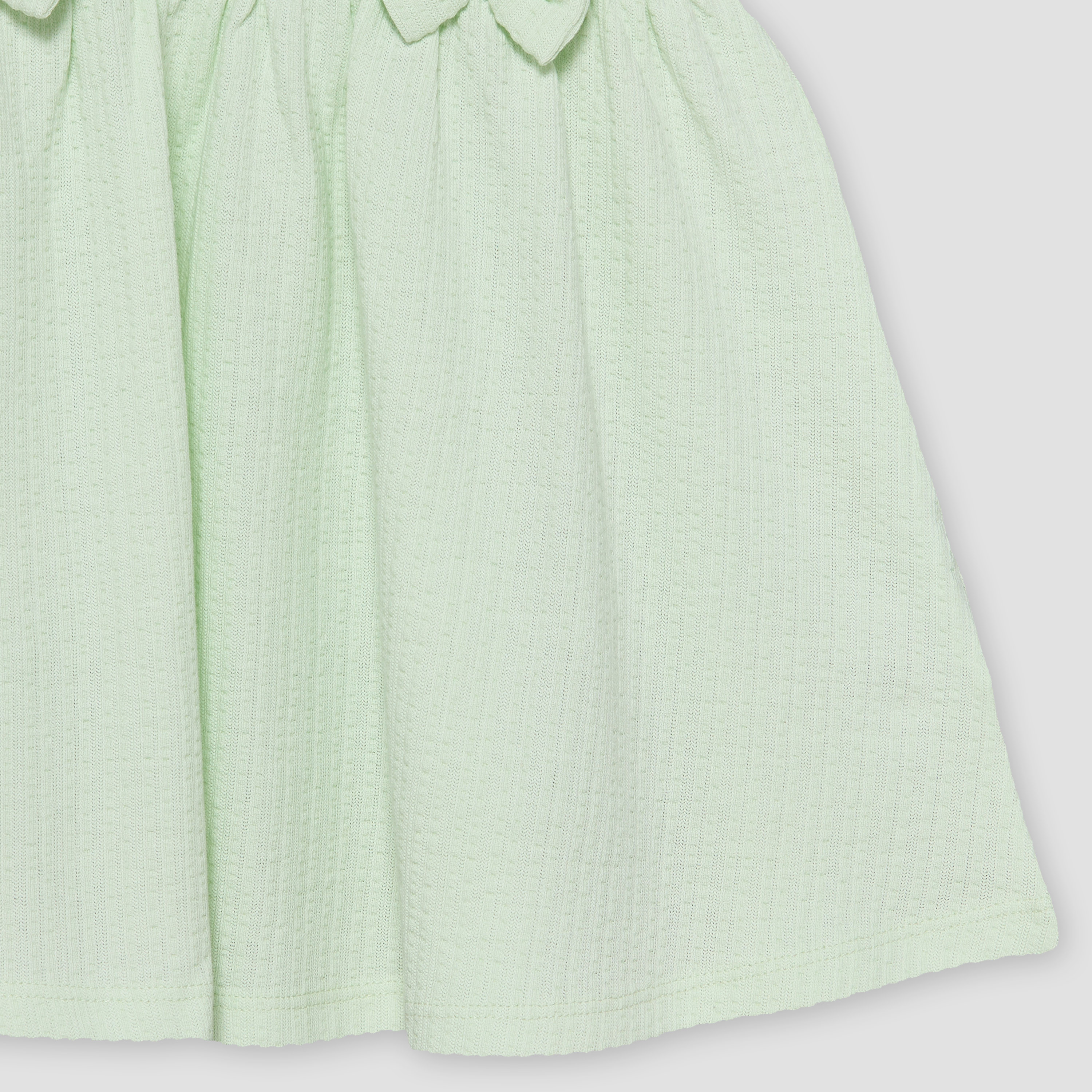 Juniors Round Neck Short Sleeves A-line Dress with Bow Accents-baby-girls-clothing-dressesandjumpsuits-image-4