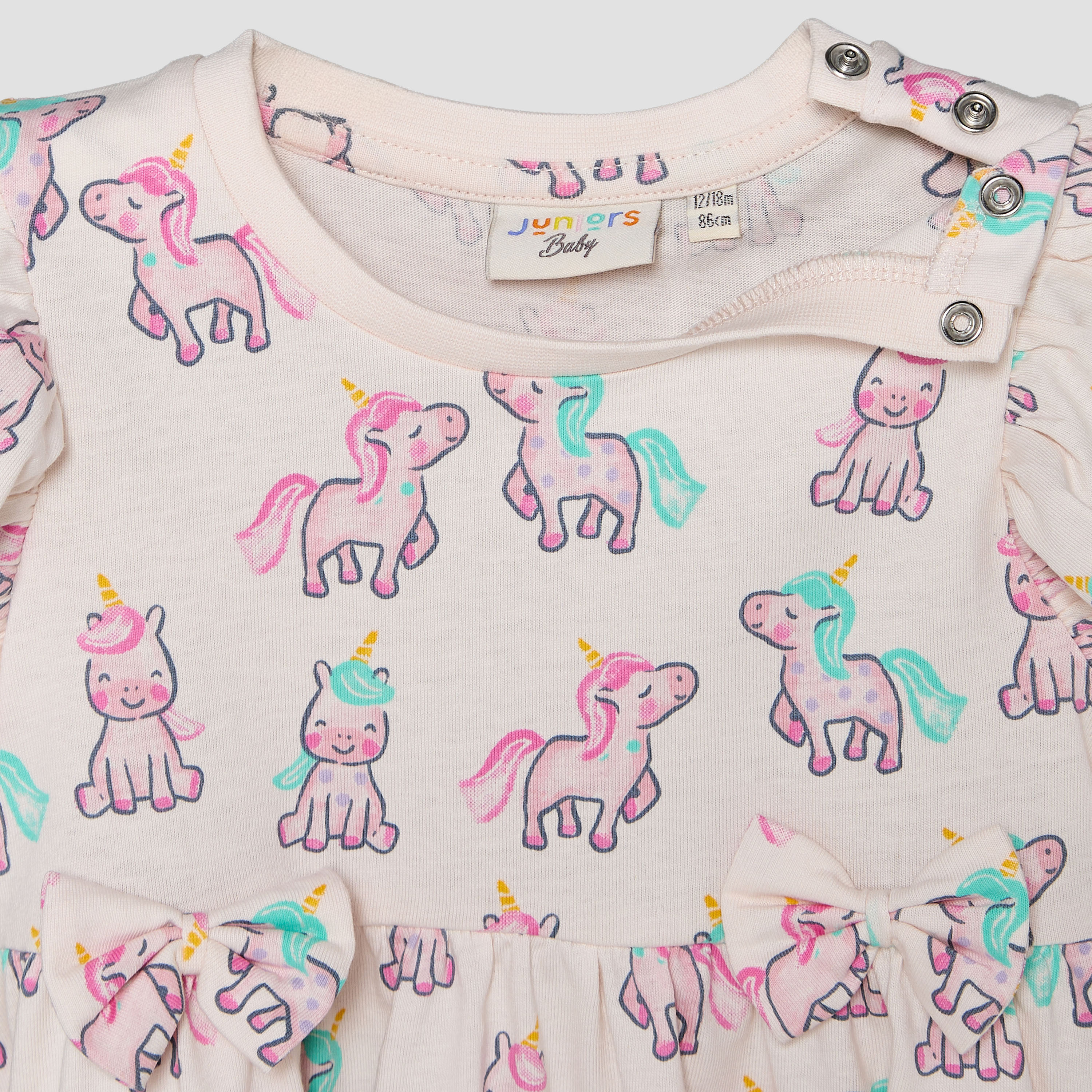 Juniors Round Neck Sleeveless A-line Dress with Unicorn Print-baby-girls-clothing-dressesandjumpsuits-image-4