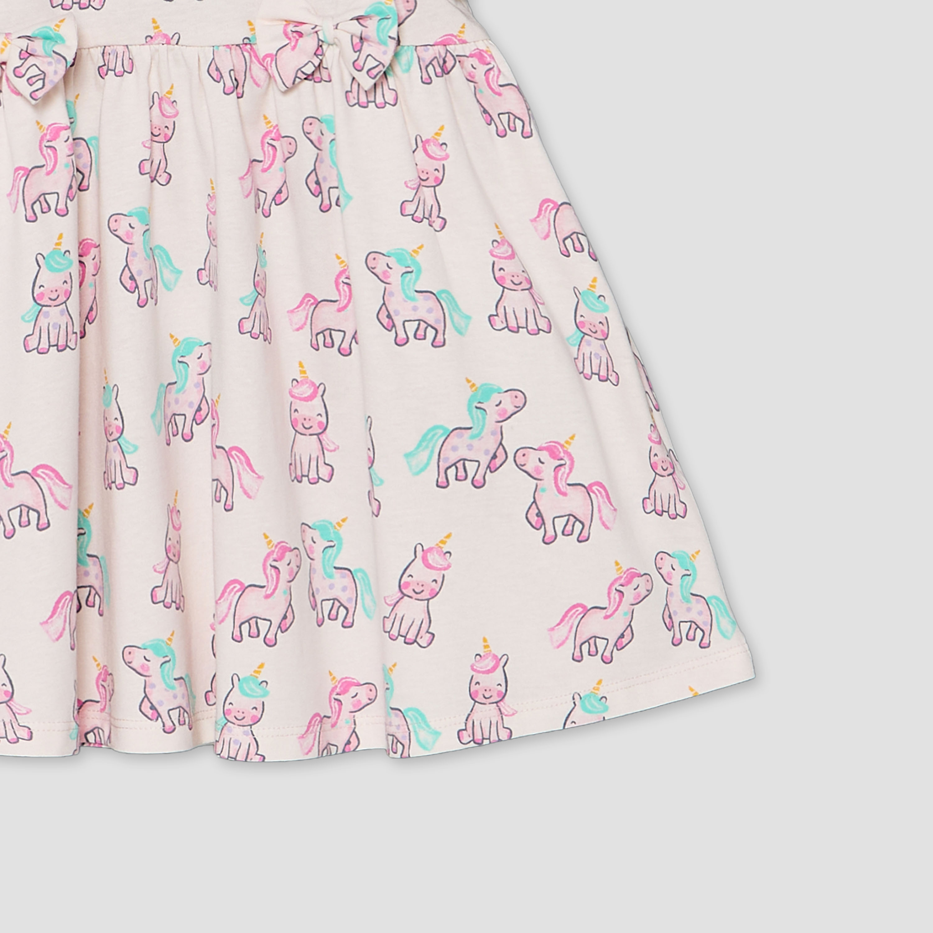 Juniors Round Neck Sleeveless A-line Dress with Unicorn Print-baby-girls-clothing-dressesandjumpsuits-image-5