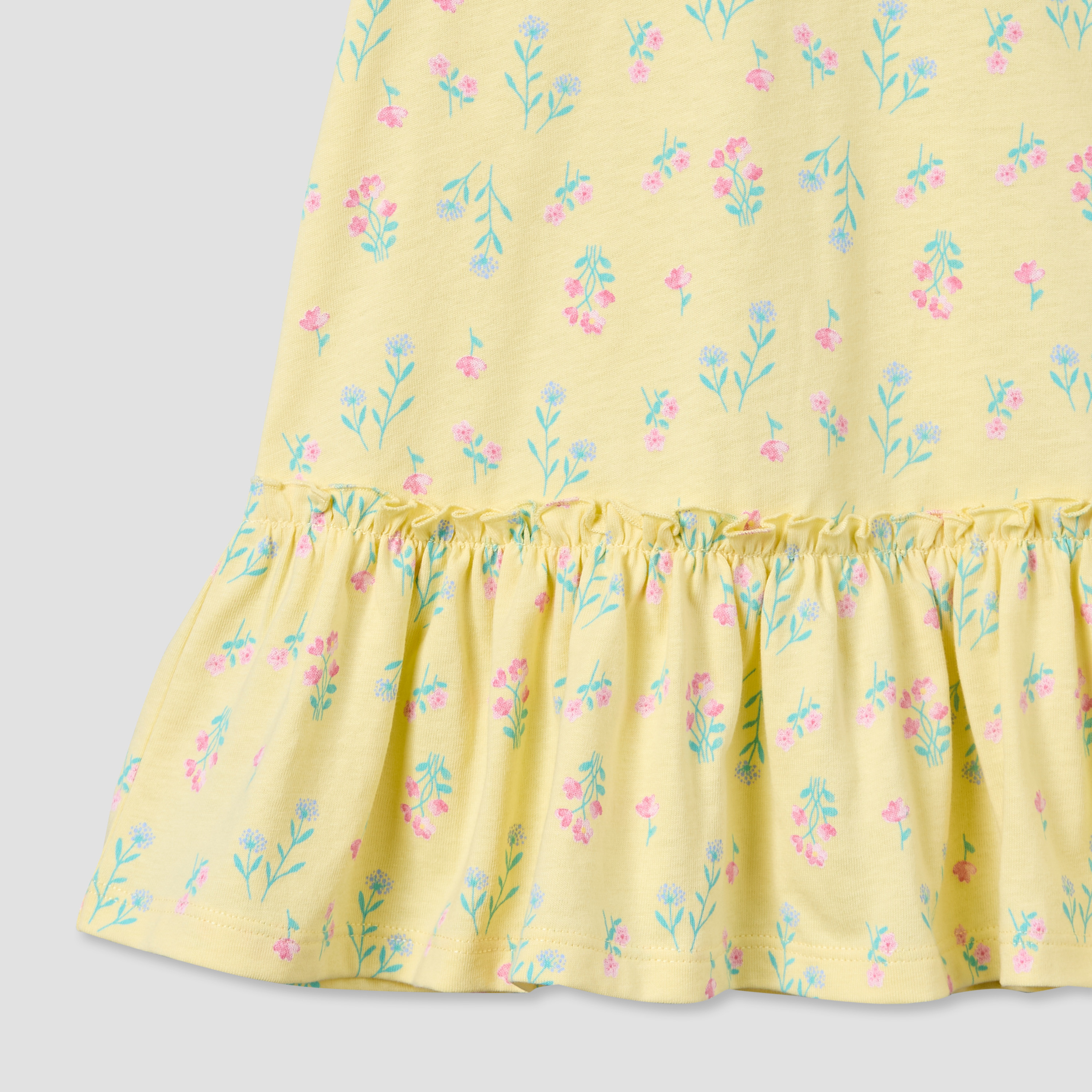 Pack of 2 Juniors Round Neck Short Sleeve Dress with Floral Print-baby-girls-clothing-dressesandjumpsuits-image-6