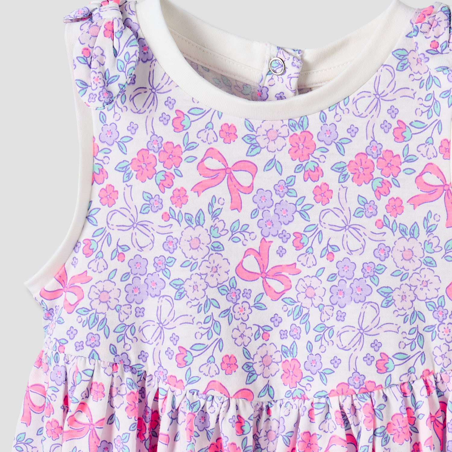 Pack of 2 Juniors Round Neck Sleeveless A-line Dress with Floral Detail-baby-girls-clothing-dressesandjumpsuits-image-4