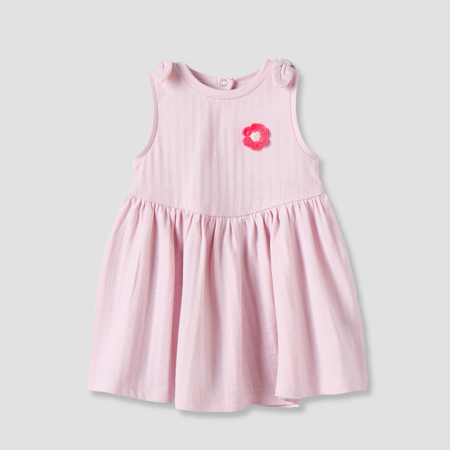 Pack of 2 Juniors Round Neck Sleeveless A-line Dress with Floral Detail-baby-girls-clothing-dressesandjumpsuits-image-6