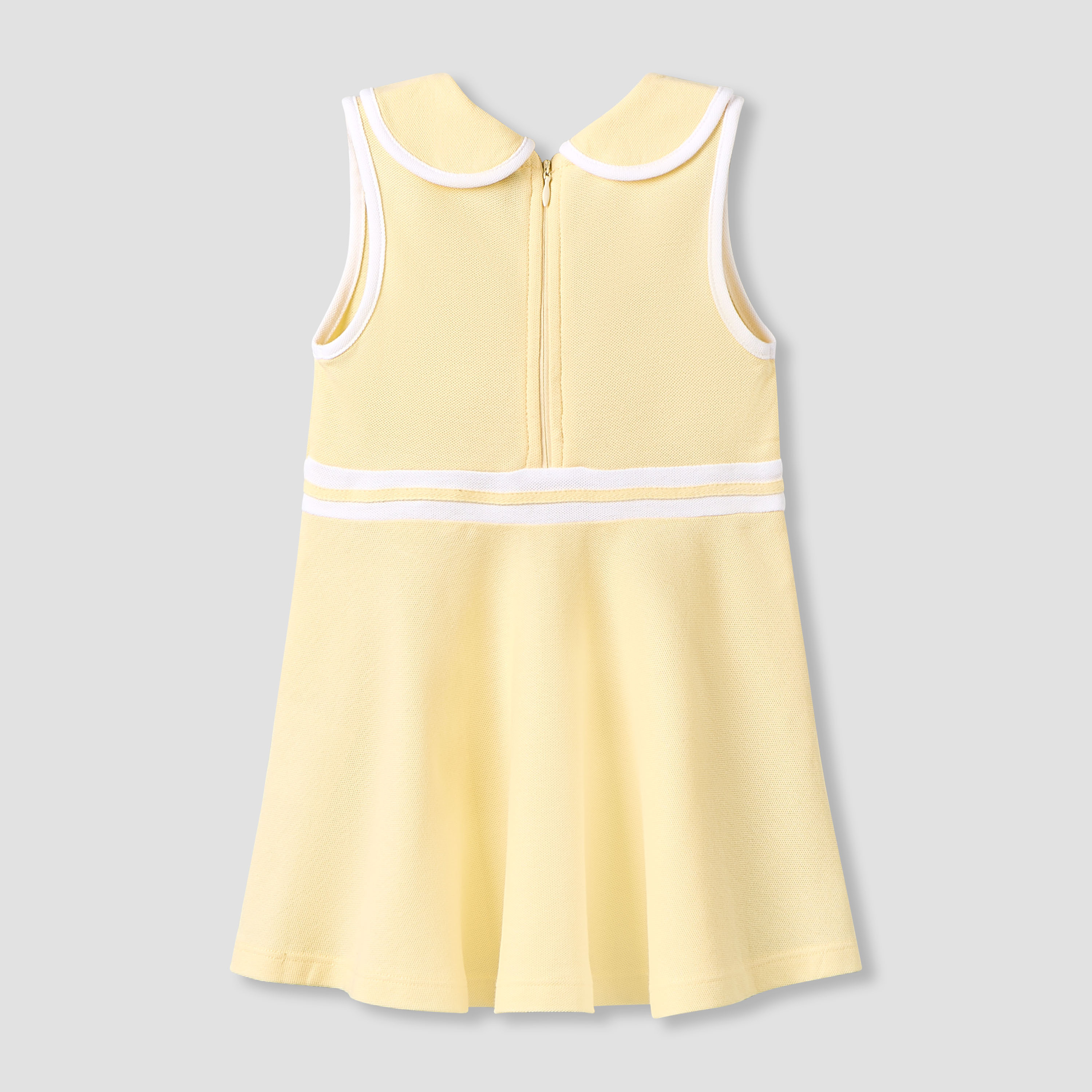 Juniors Peter Pan Collar Sleeveless Knee Length Dress with Zip Closure-baby-girls-clothing-dressesandjumpsuits-image-2