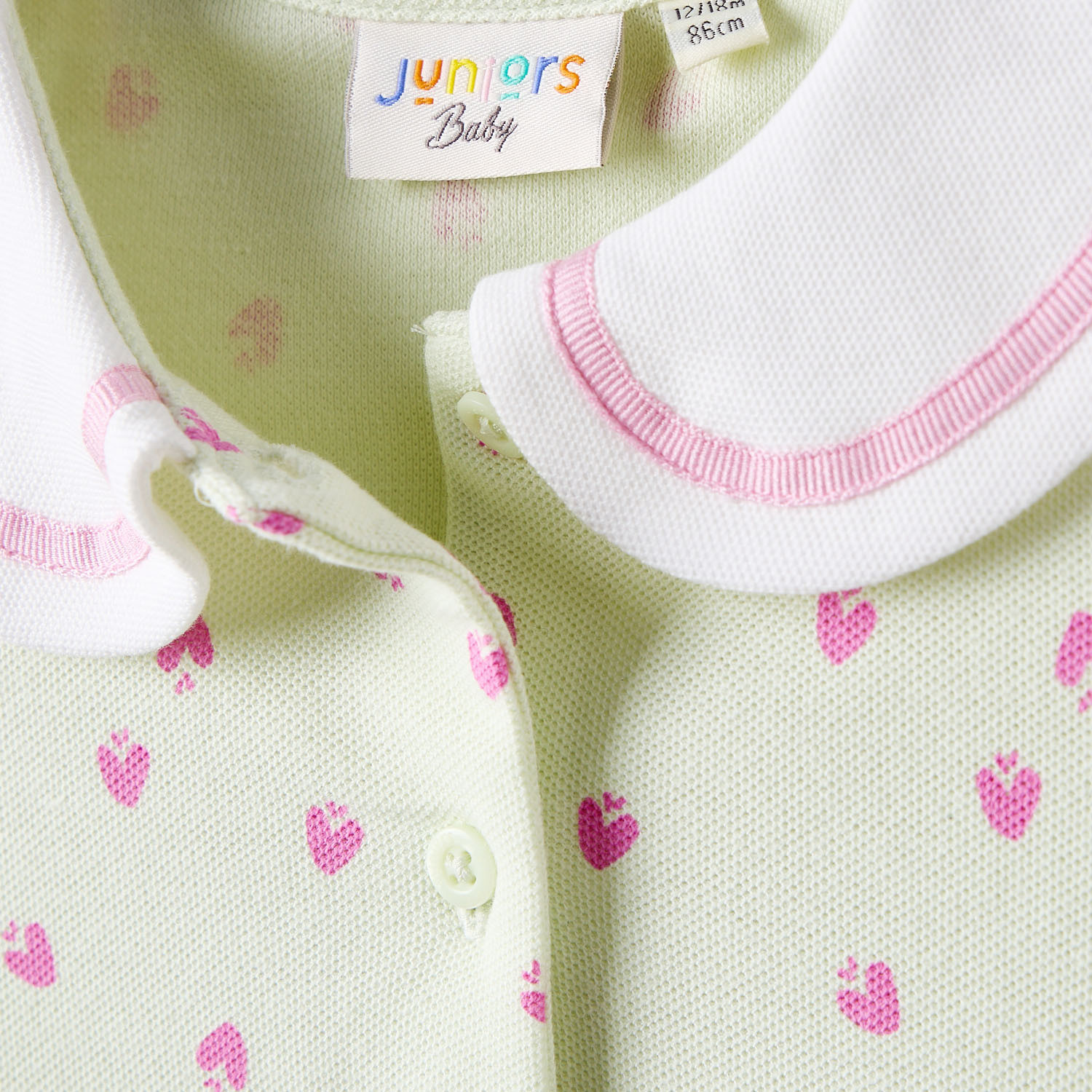 فستان إيه لاين طول الركبة بياقة بحار وأكمام قصيرة وطبعات قلوب من جونيورز-baby-girls-clothing-dressesandjumpsuits-image-4