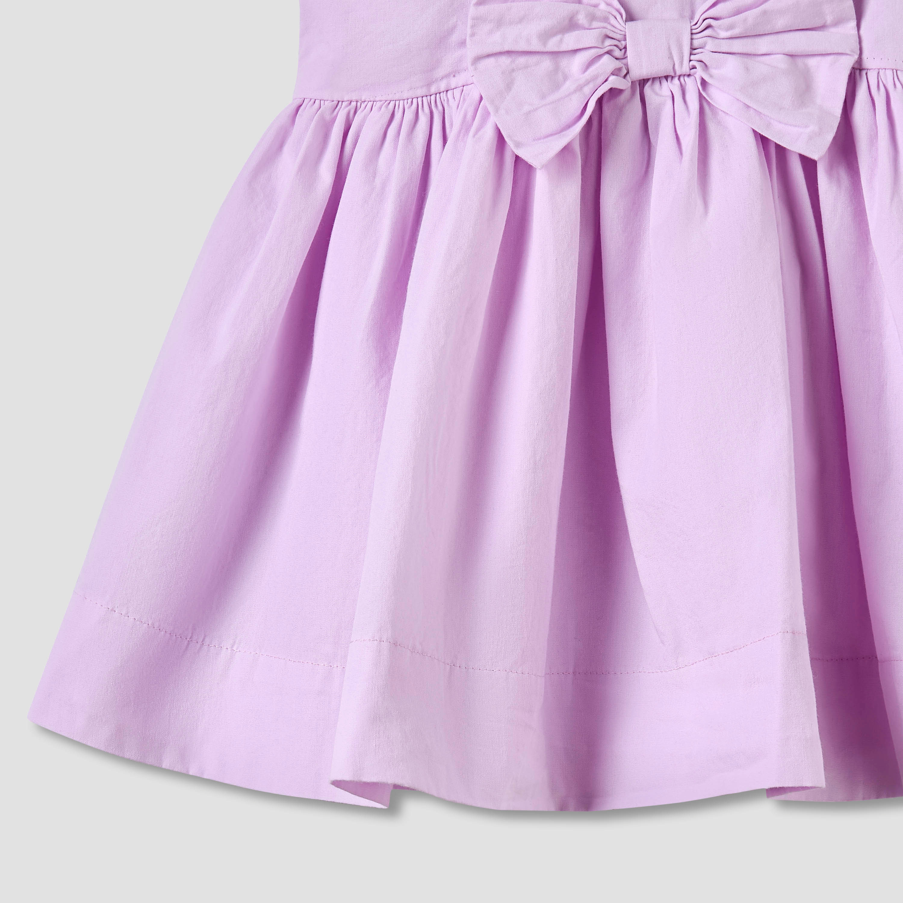 Juniors Round Neck Sleeveless Knee-Length Dress with Bow Accent-baby-girls-clothing-dressesandjumpsuits-image-5