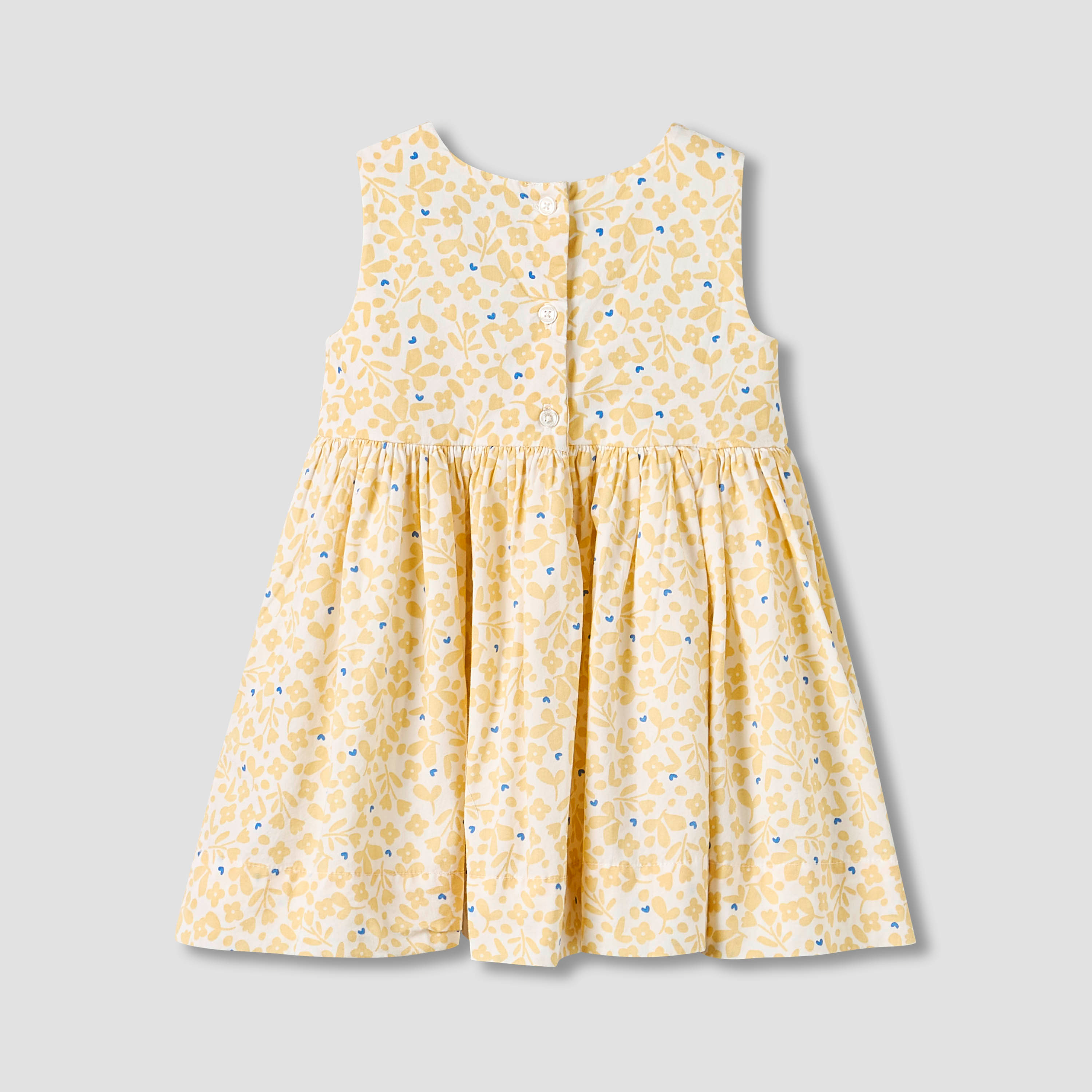 Juniors Round Neck Sleeveless Knee-Length Dress with Floral Print-baby-girls-clothing-dressesandjumpsuits-image-3