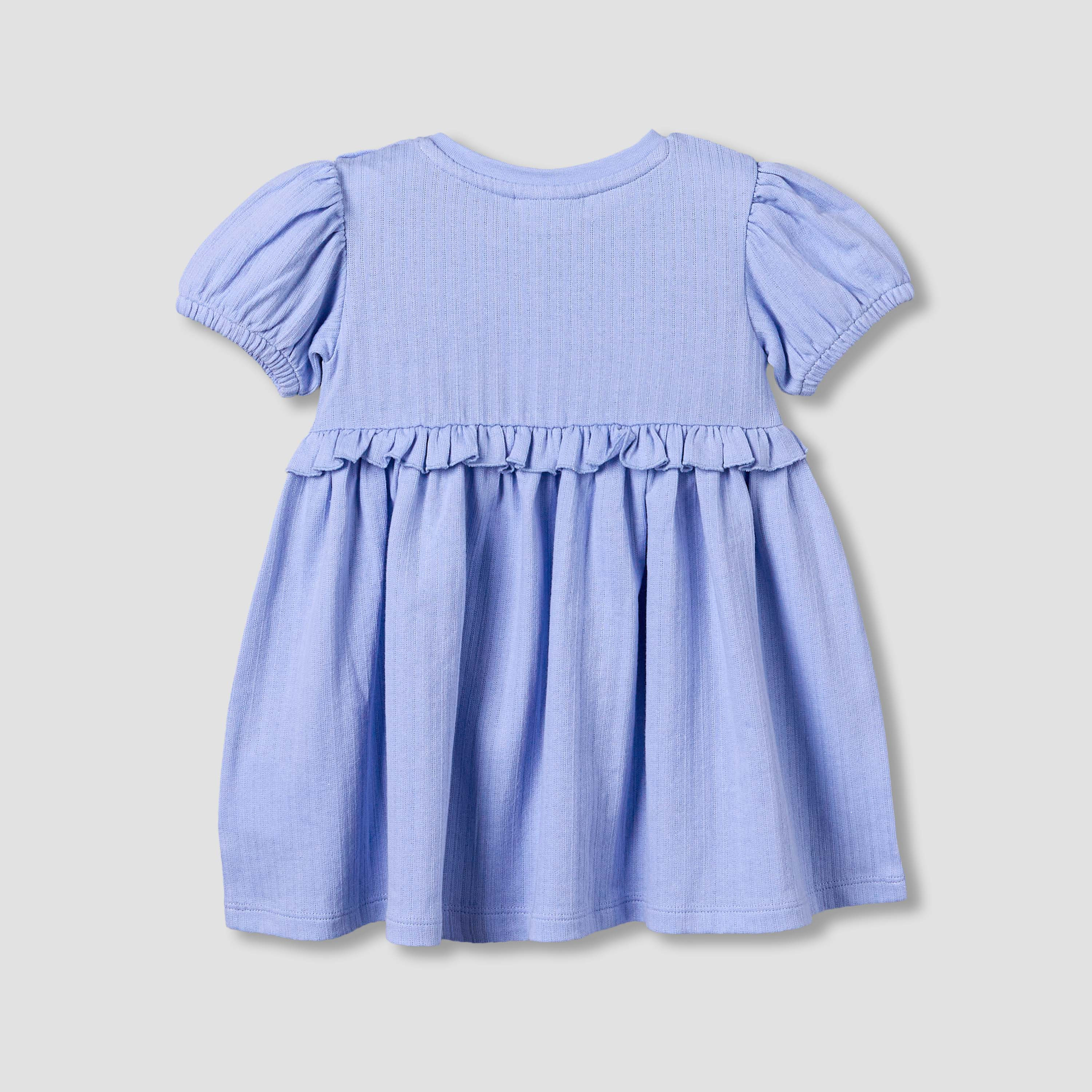 Juniors Round Neck Short Sleeves A-line Dress with Print-baby-girls-clothing-dressesandjumpsuits-image-3