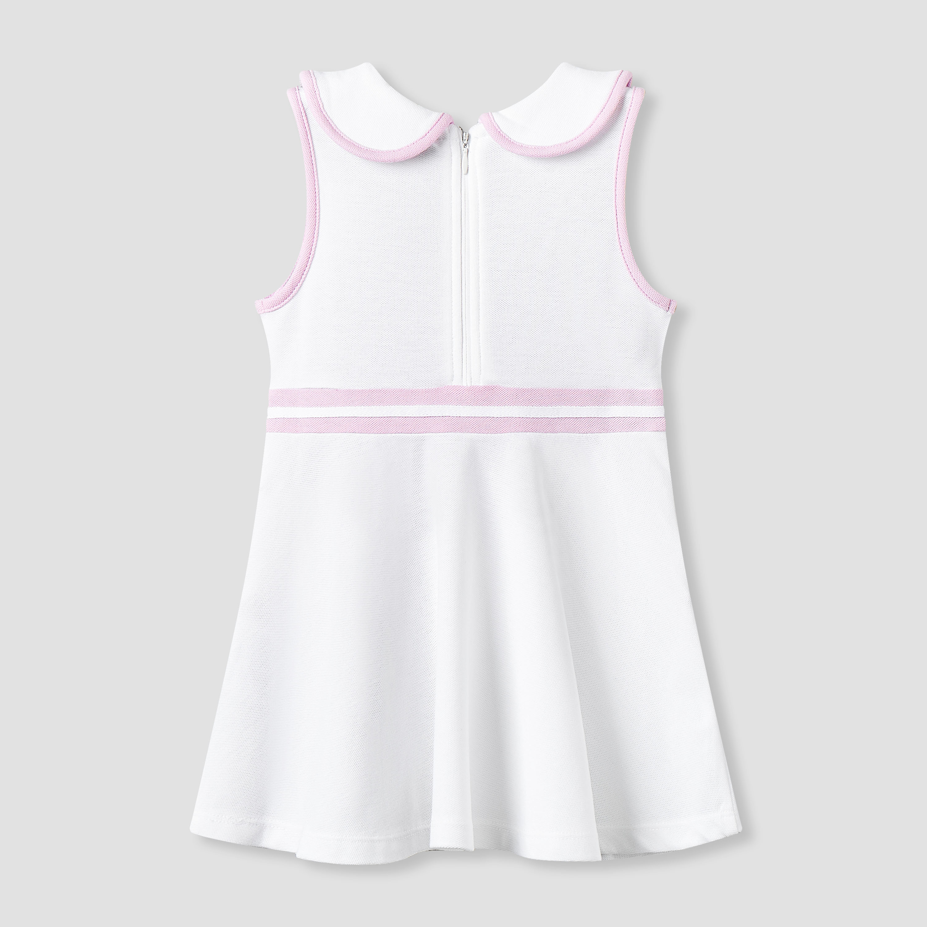 Juniors Peter Pan Collar Sleeveless Knee Length Dress with Zip Closure-baby-girls-clothing-dressesandjumpsuits-image-2