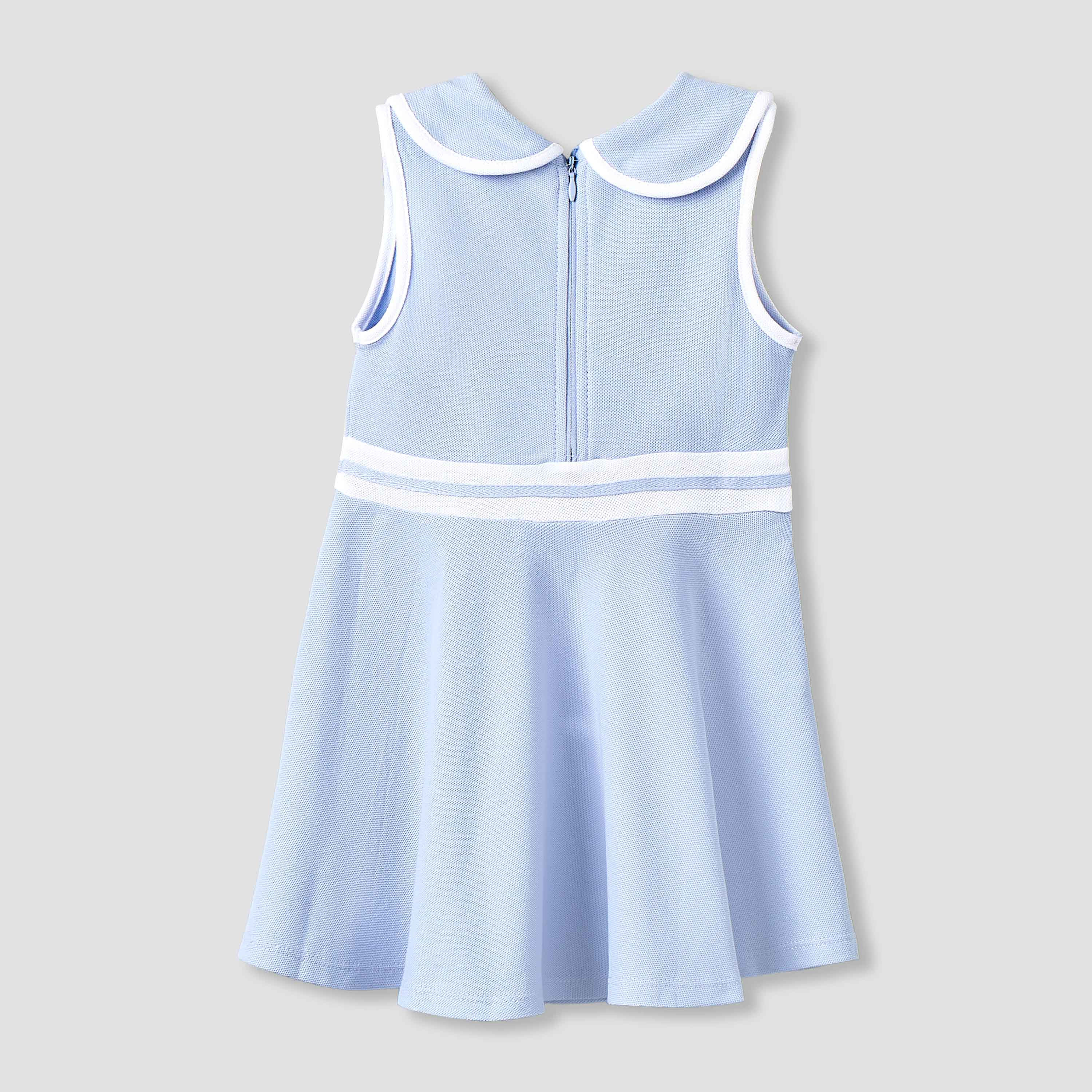 Juniors Peter Pan Collar Sleeveless Dress with Zip Closure-baby-girls-clothing-dressesandjumpsuits-image-2
