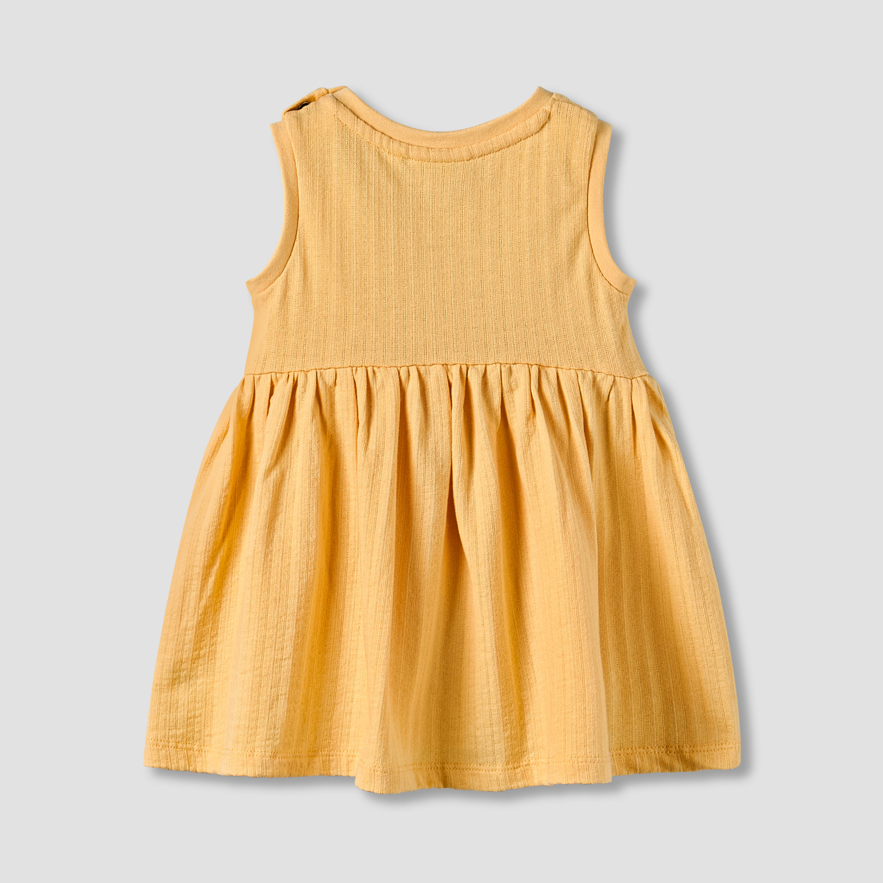 Juniors Round Neck Sleeveless Knee-Length Dress with Embroidery-baby-girls-clothing-dressesandjumpsuits-image-2