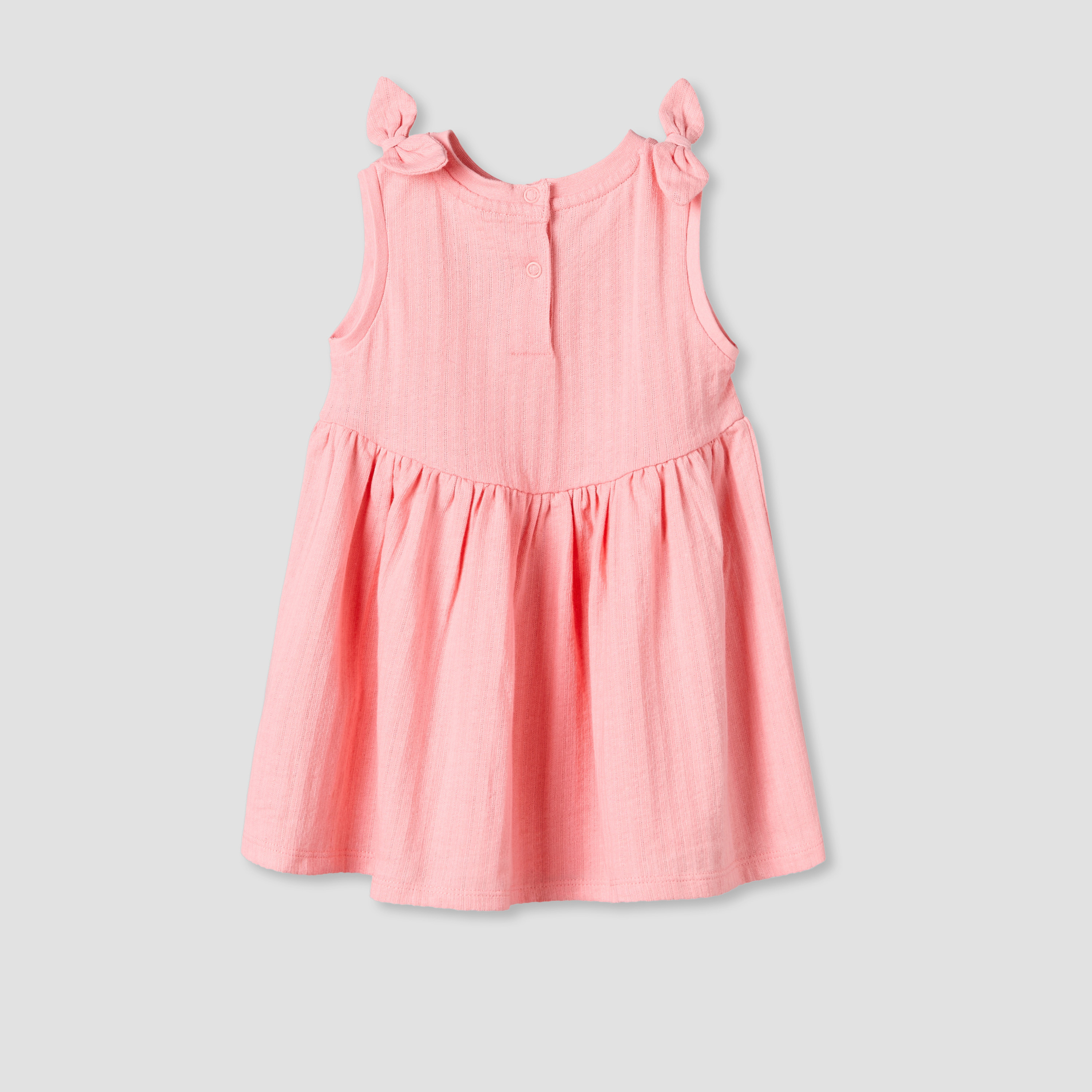 Pack of 2 Juniors Round Neck Sleeveless Knee Length Dress with Star Print-baby-girls-clothing-dressesandjumpsuits-image-5