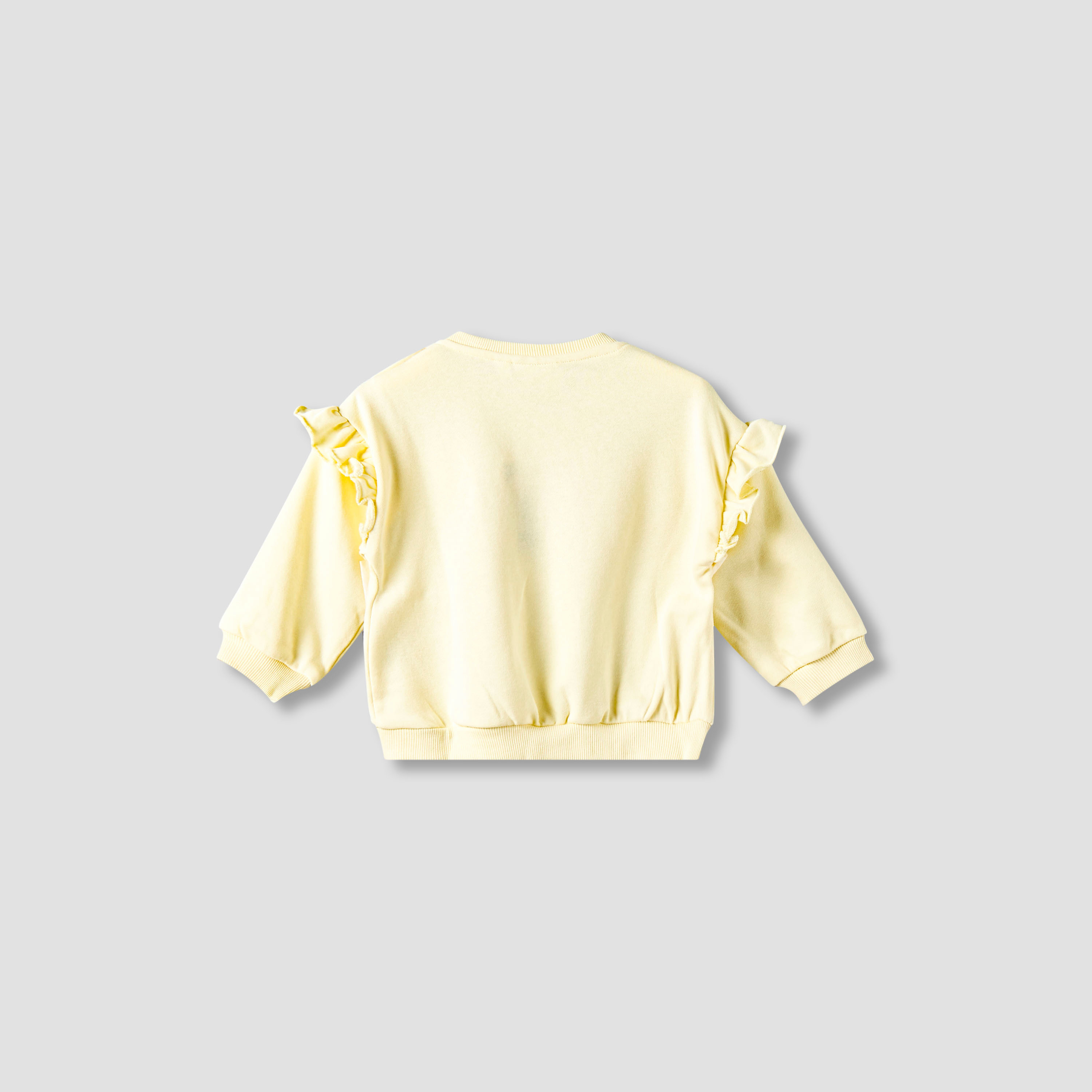 Juniors Bow Print Sweatshirt with Long Sleeves-baby-girls-clothing-winterwear-sweatshirts-image-2