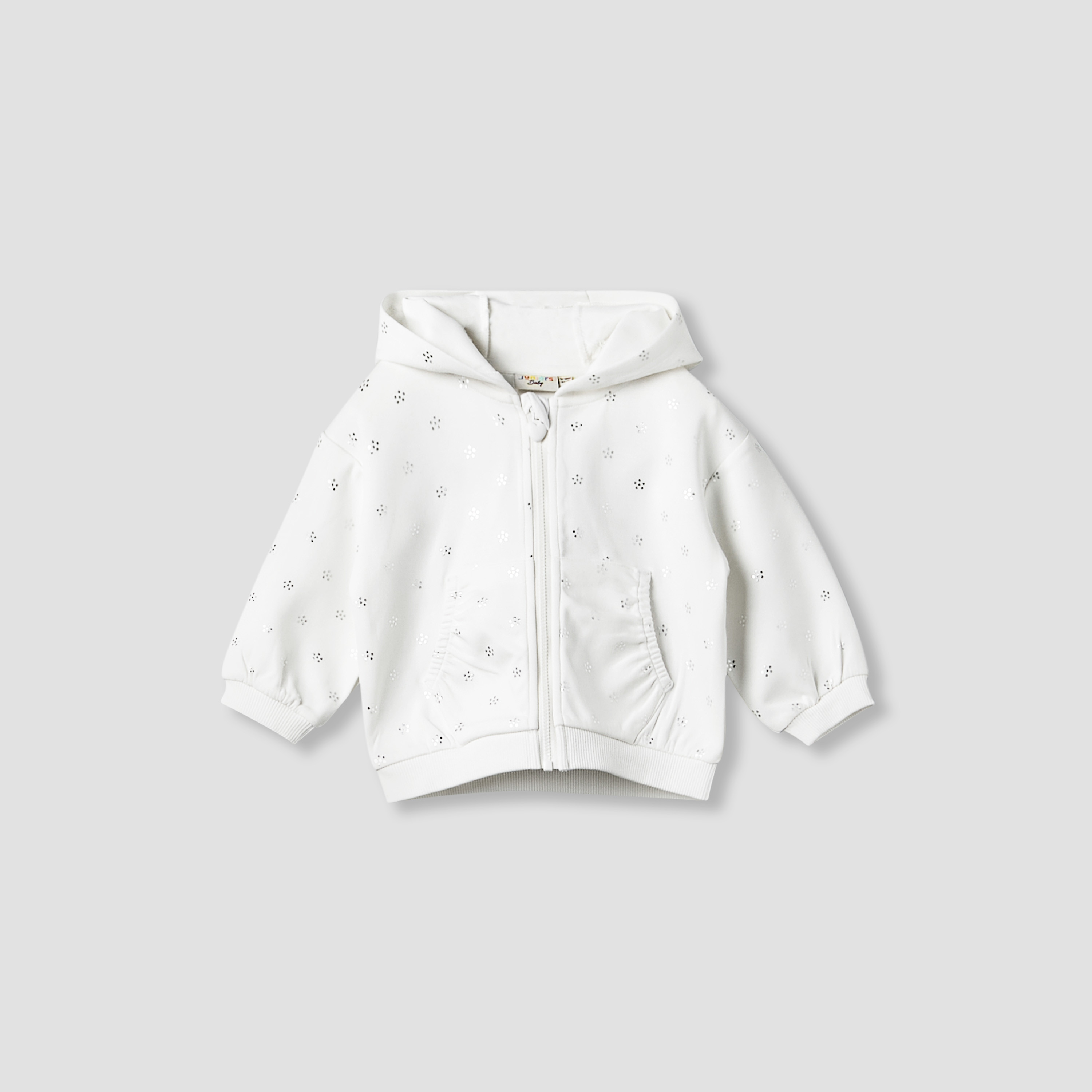 Juniors Hooded Long Sleeve Jacket and Joggers Set with Glitter Print-baby-girls-clothing-setsandcoords-image-3