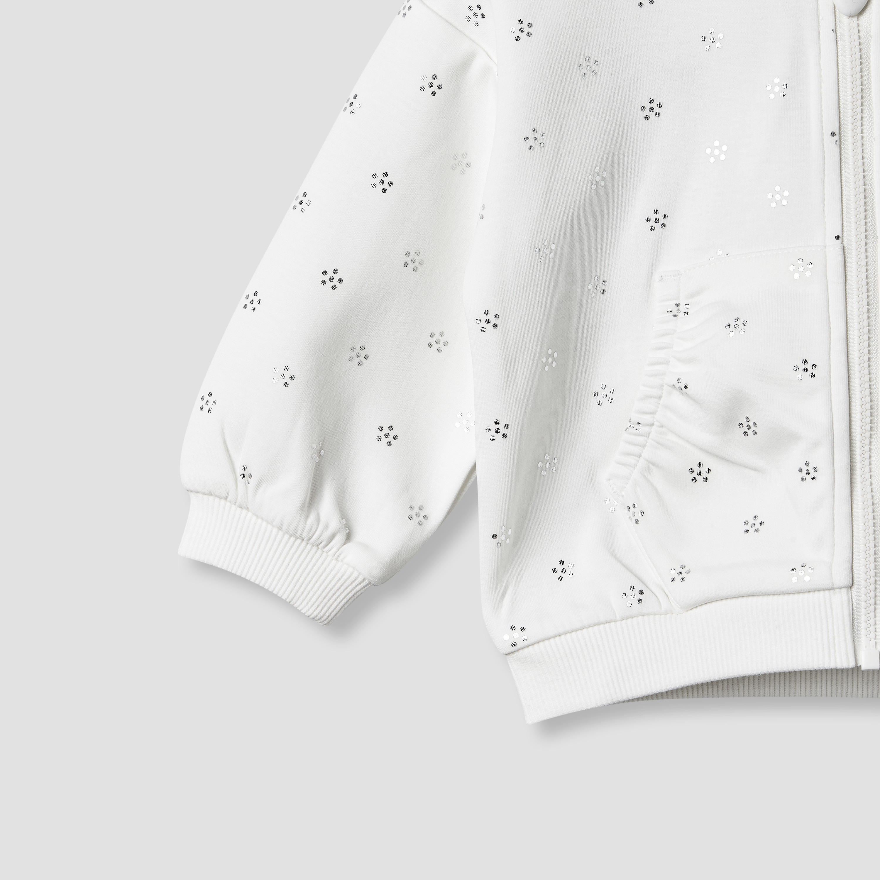 Juniors Hooded Long Sleeve Jacket and Joggers Set with Glitter Print-baby-girls-clothing-setsandcoords-image-8