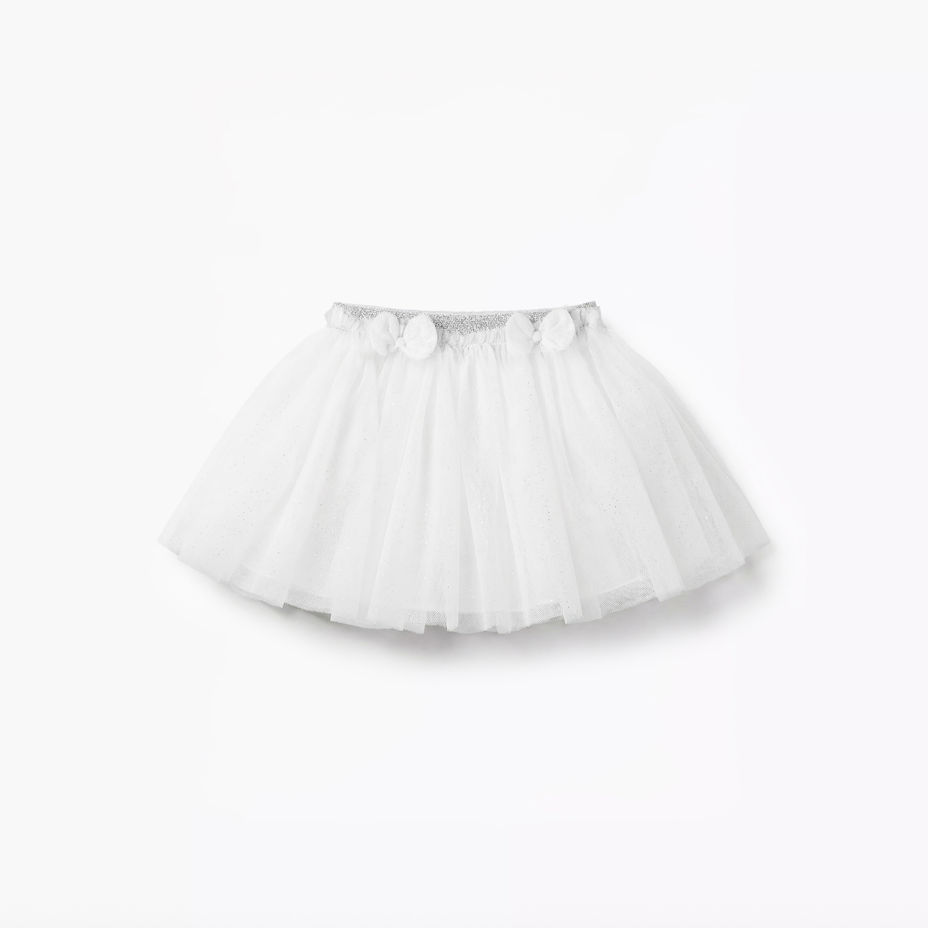طقم بلوزة بياقة كشكش وأكمام قصيرة وتنورة بتصميم مزين من جونيورز-baby-girls-clothing-setsandcoords-image-4