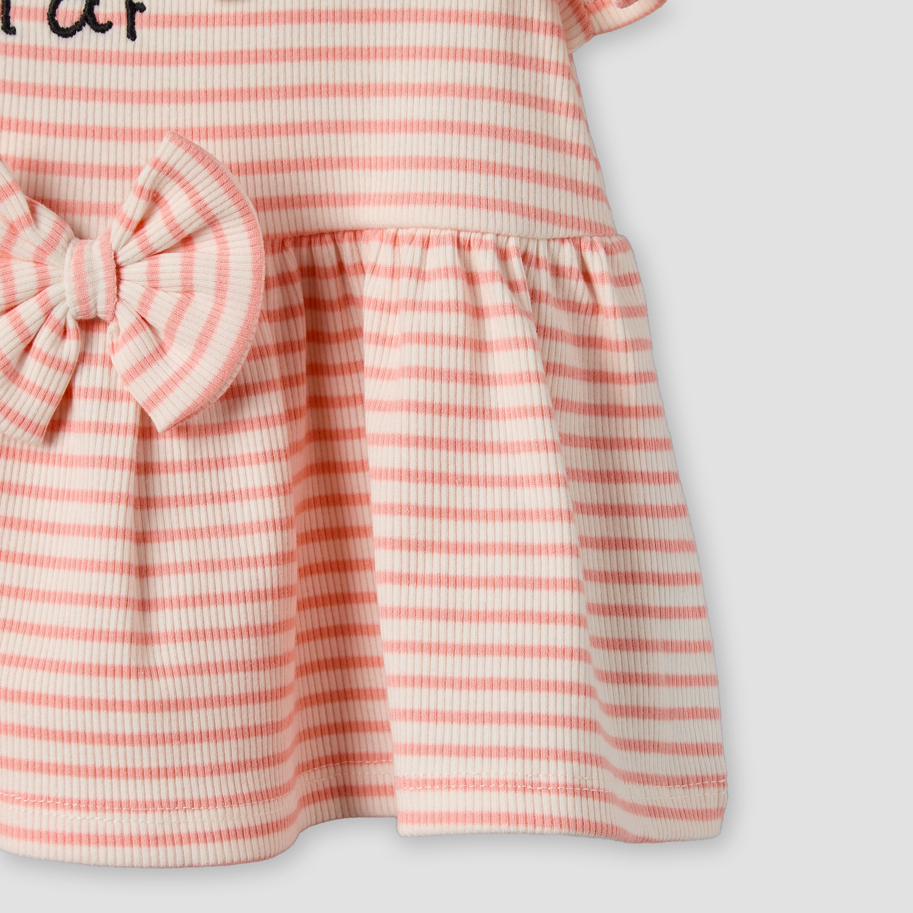 Juniors Round Neck Sleeveless Peplum Top and Shorts Set with Stripes-baby-girls-clothing-setsandcoords-image-6