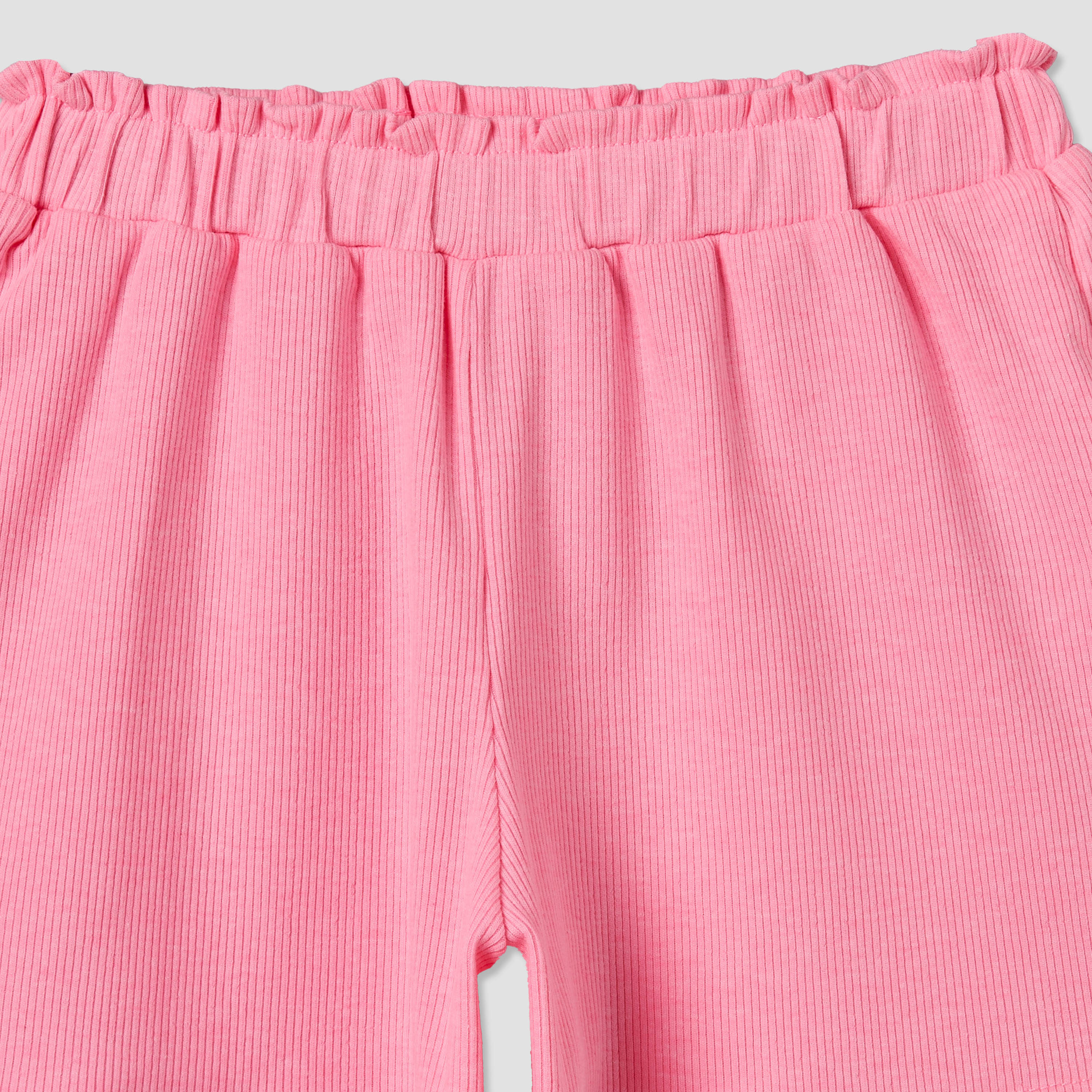 Juniors Round Neck Short Sleeves Top and Shorts Set with Bow Accent-baby-girls-clothing-setsandcoords-image-8