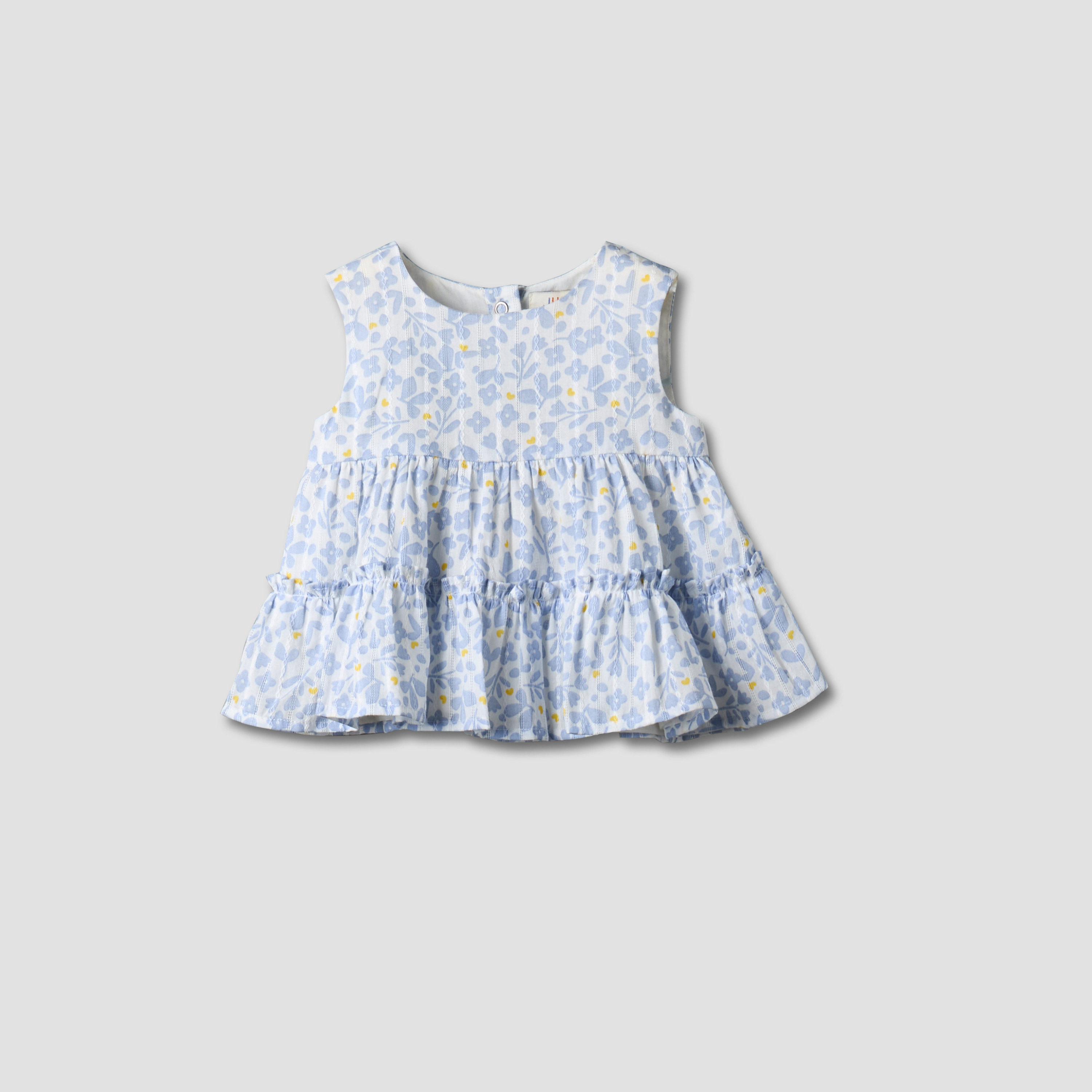 Juniors Round Neck Sleeveless Top and Shorts Set with Floral Print-baby-girls-clothing-setsandcoords-image-3