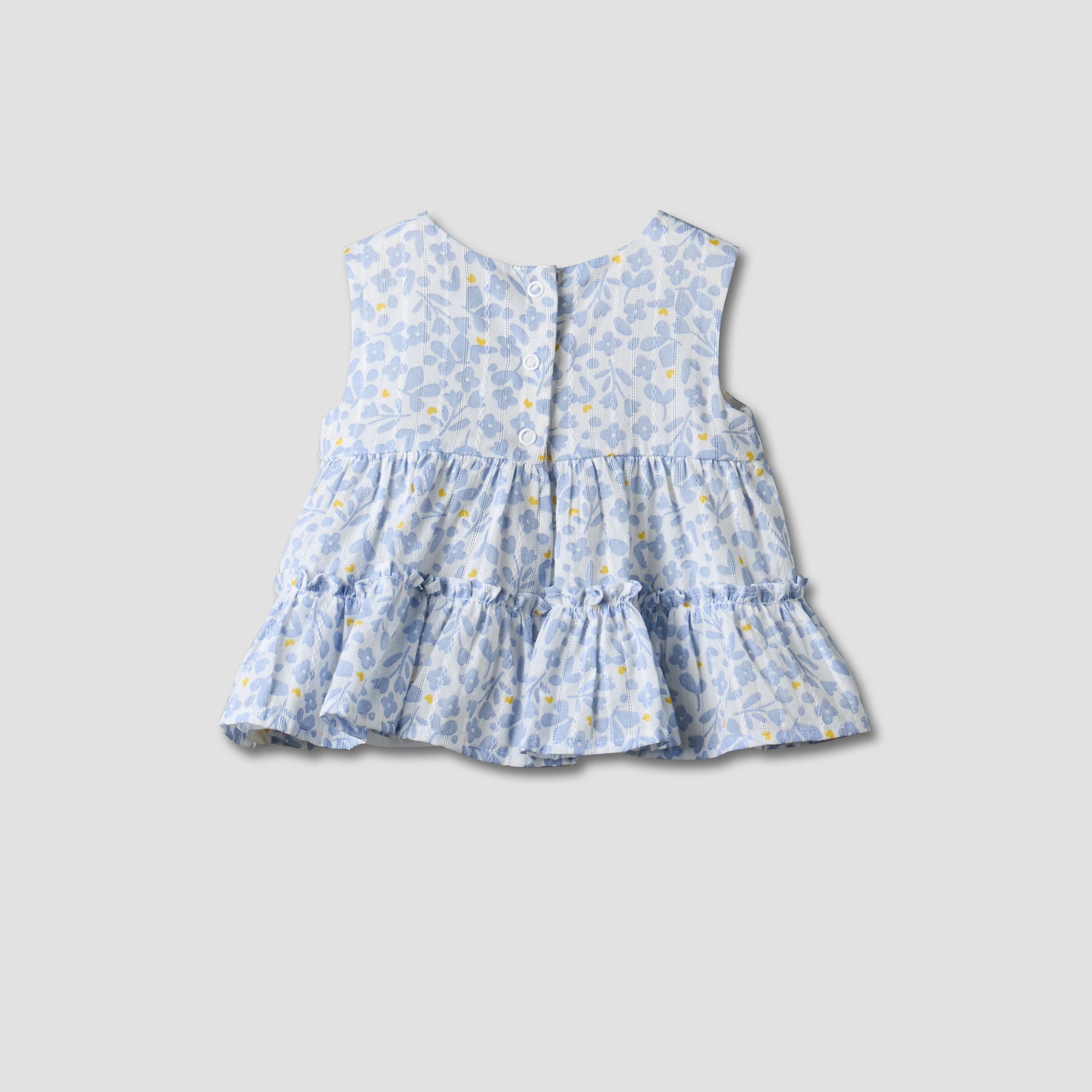 Juniors Round Neck Sleeveless Top and Shorts Set with Floral Print-baby-girls-clothing-setsandcoords-image-4