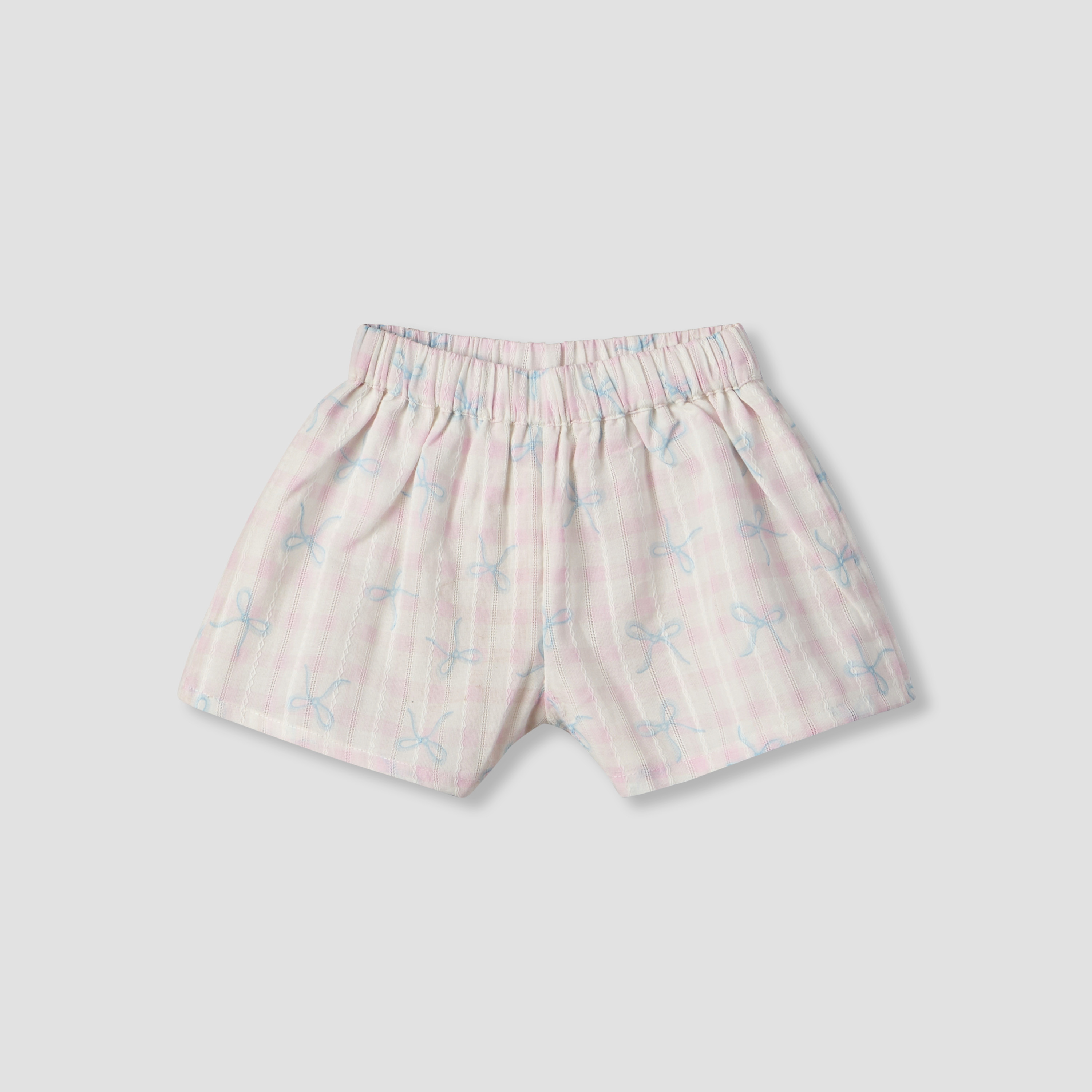 Juniors Round Neck Sleeveless Top and Shorts Set with Bow Print-baby-girls-clothing-setsandcoords-image-4