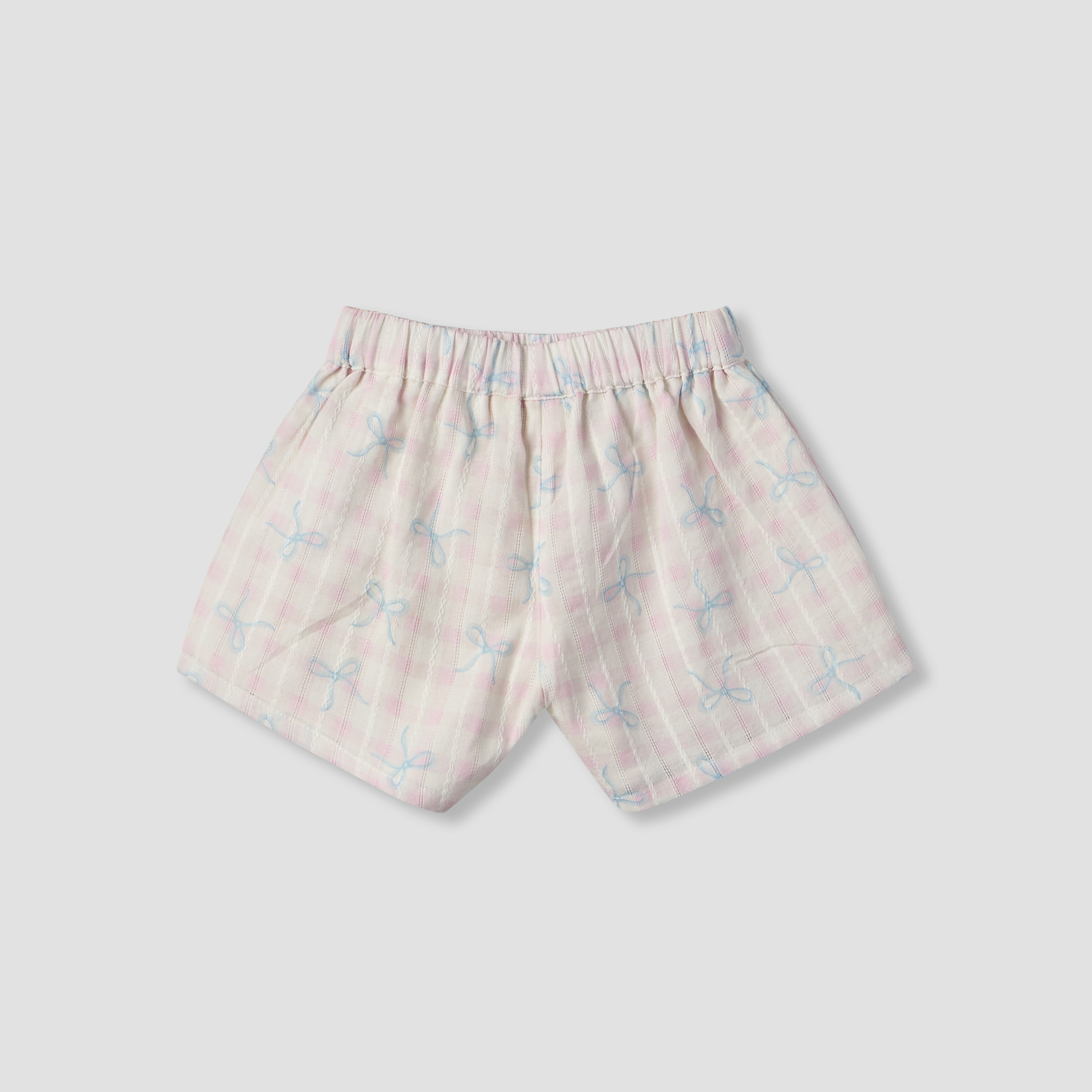 Juniors Round Neck Sleeveless Top and Shorts Set with Bow Print-baby-girls-clothing-setsandcoords-image-6
