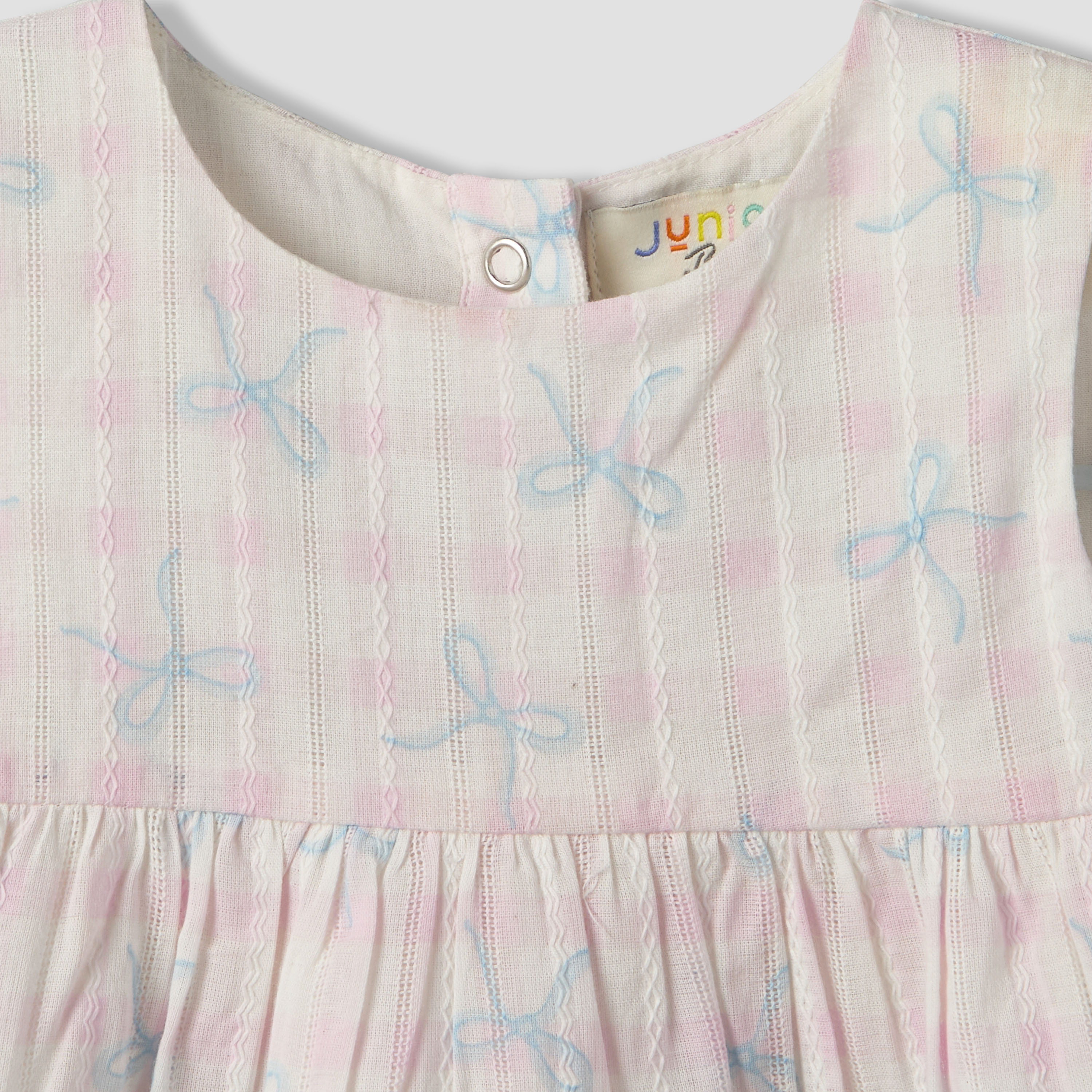 Juniors Round Neck Sleeveless Top and Shorts Set with Bow Print-baby-girls-clothing-setsandcoords-image-7