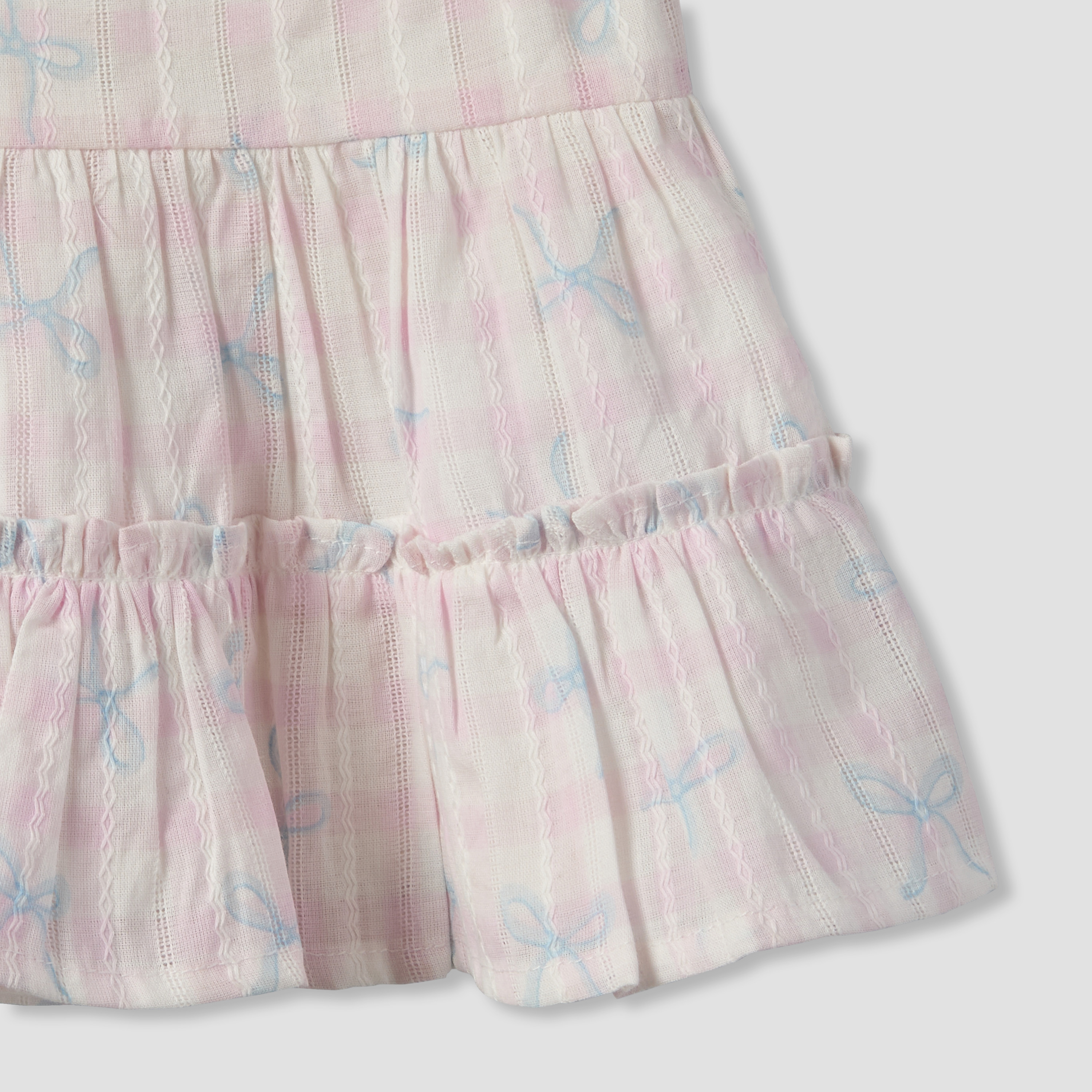 Juniors Round Neck Sleeveless Top and Shorts Set with Bow Print-baby-girls-clothing-setsandcoords-image-8