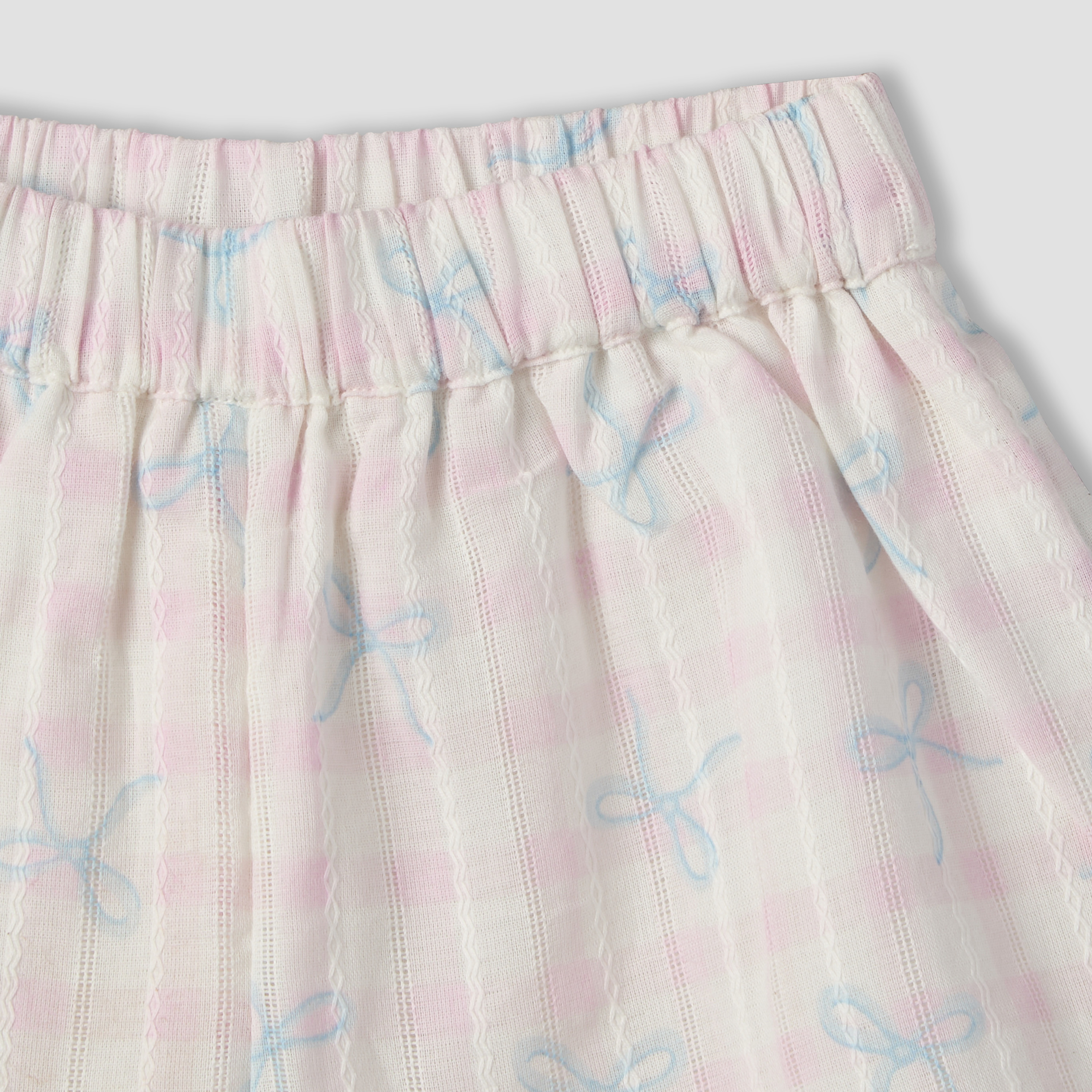 Juniors Round Neck Sleeveless Top and Shorts Set with Bow Print-baby-girls-clothing-setsandcoords-image-10