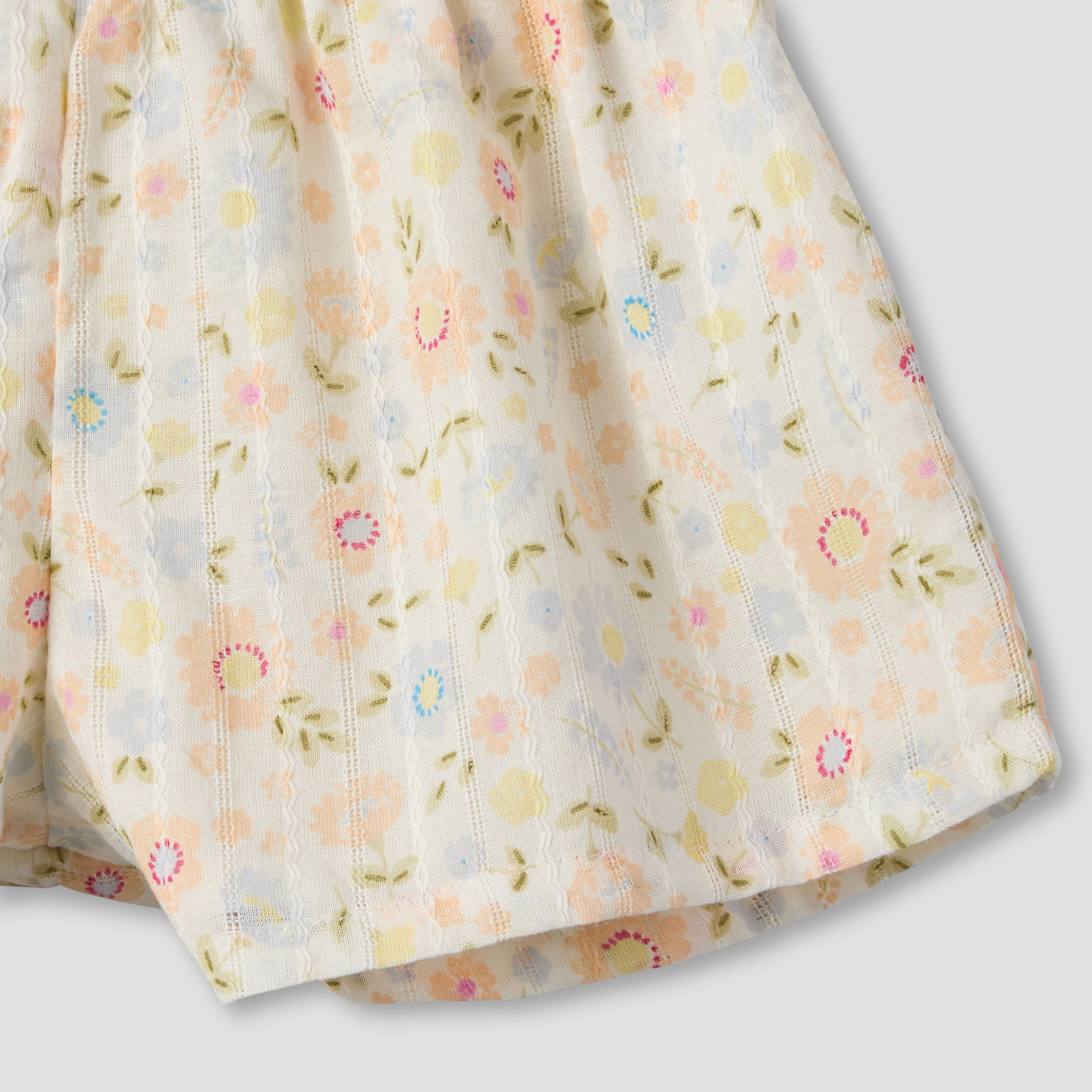 Juniors Round Neck Sleeveless Top and Shorts Set with Floral Print-baby-girls-clothing-setsandcoords-image-11