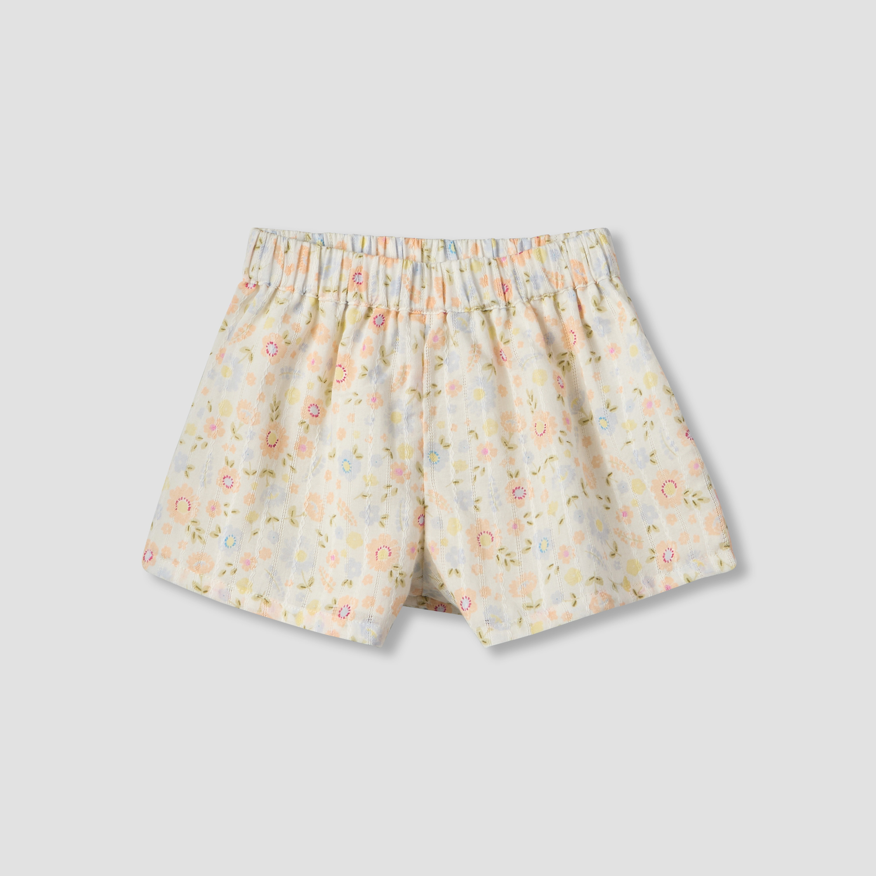 Juniors Round Neck Sleeveless Top and Shorts Set with Floral Print-baby-girls-clothing-setsandcoords-image-4