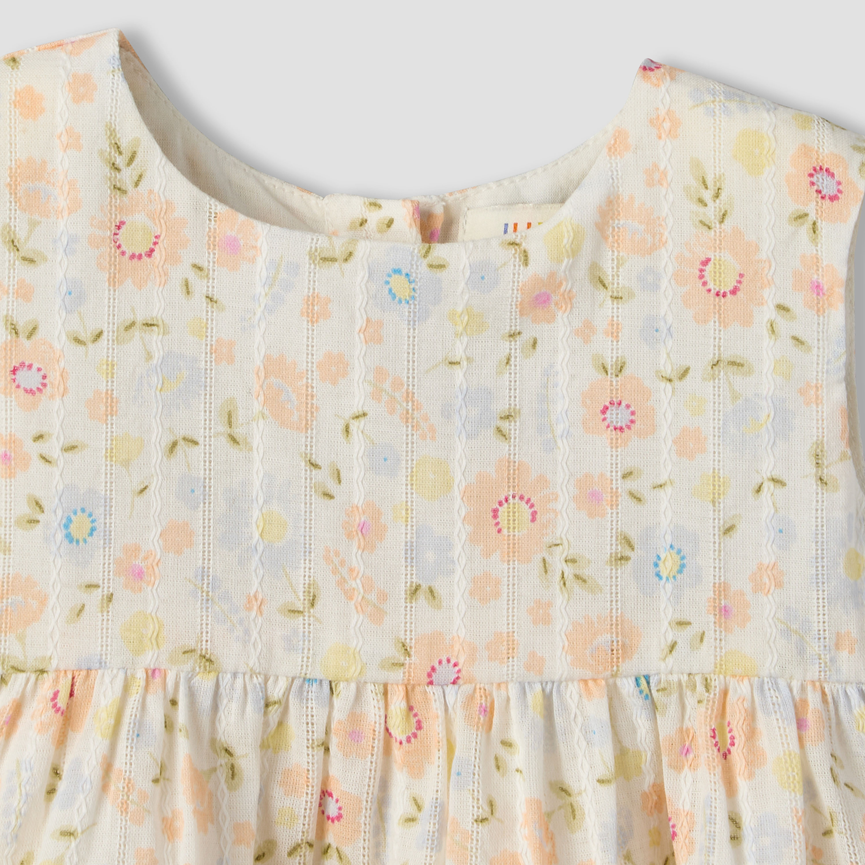 Juniors Round Neck Sleeveless Top and Shorts Set with Floral Print-baby-girls-clothing-setsandcoords-image-7